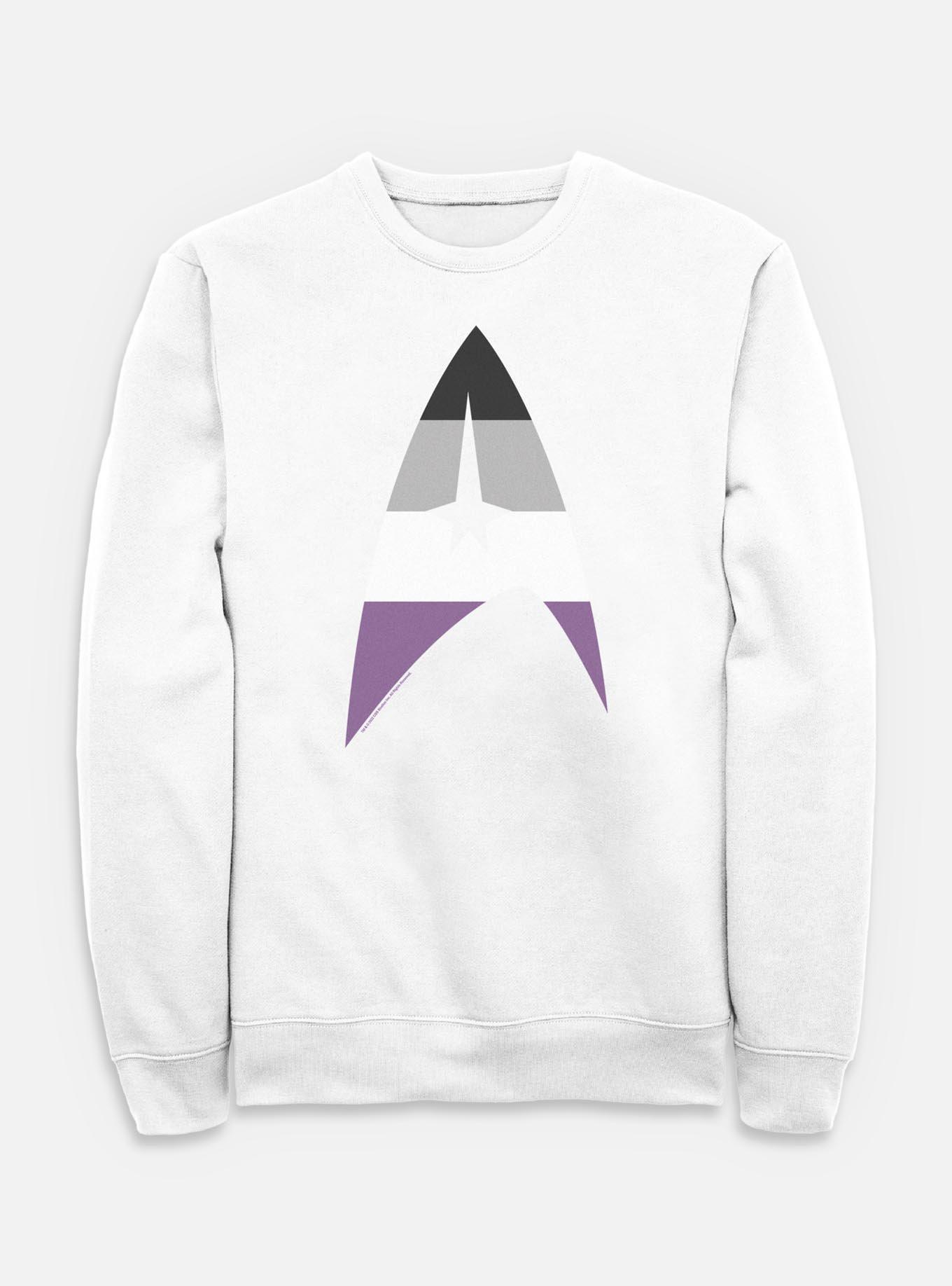 Star Trek Asexual Flag Logo Sweatshirt, , hi-res