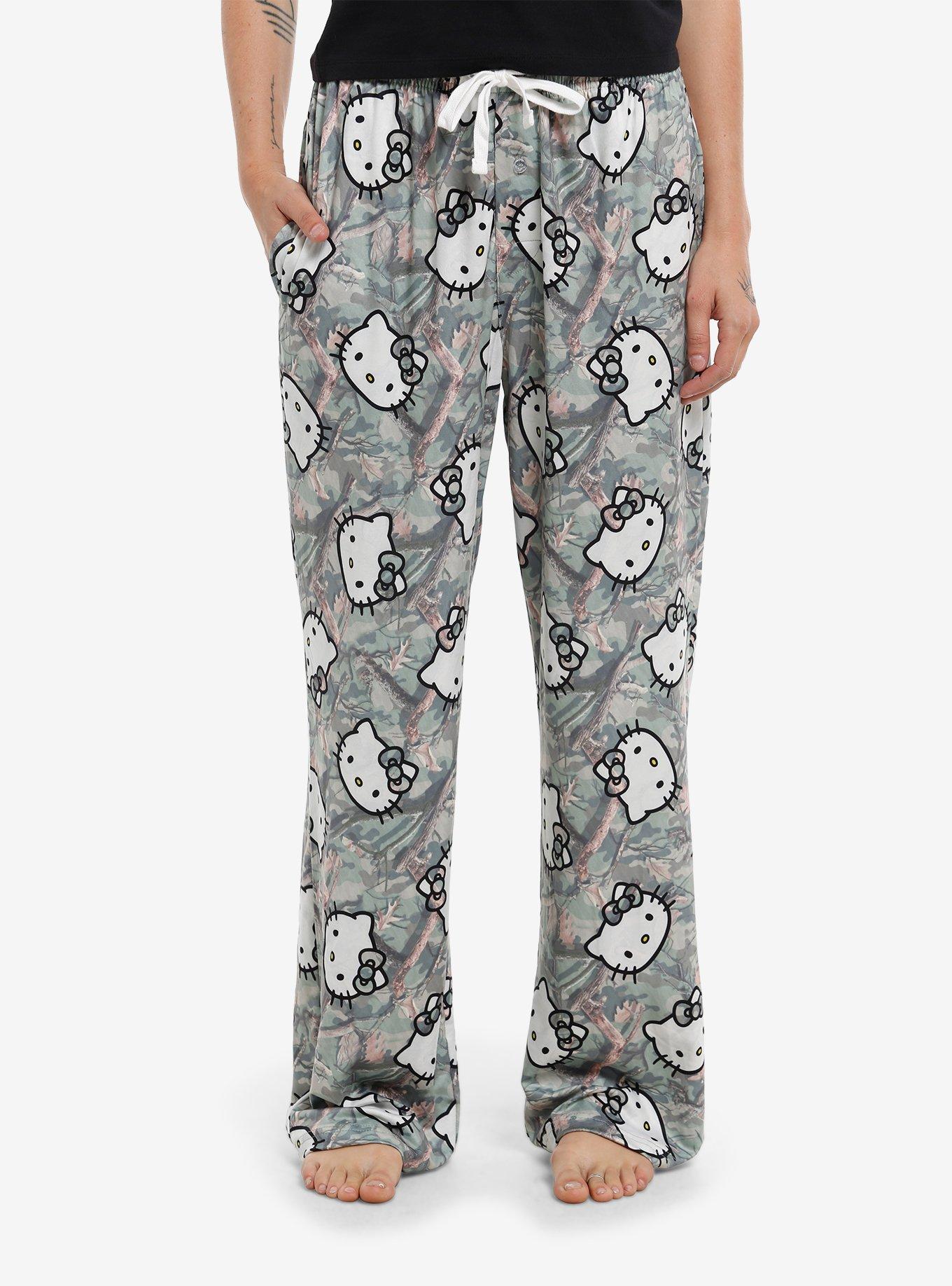 Hello Kitty Camouflage Pajama Pants, , hi-res
