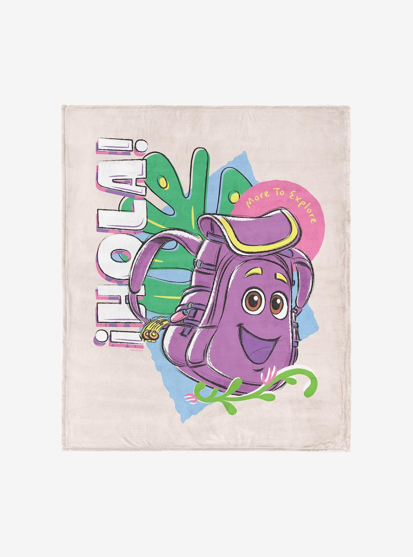 Dora The Explorer Hola Backpack 50x60" Silk Touch Throw Blanket, , hi-res