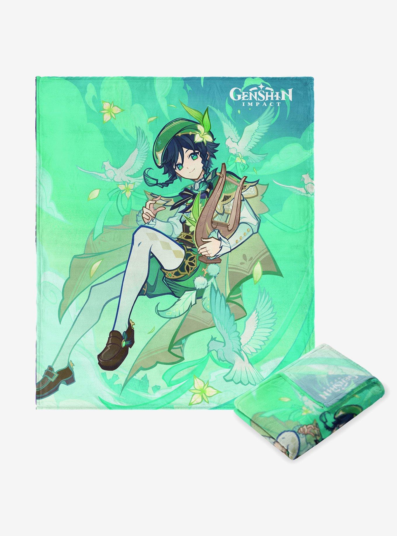 Genshin Impact Character 041 Venti Silk Touch Throw Blanket, , hi-res