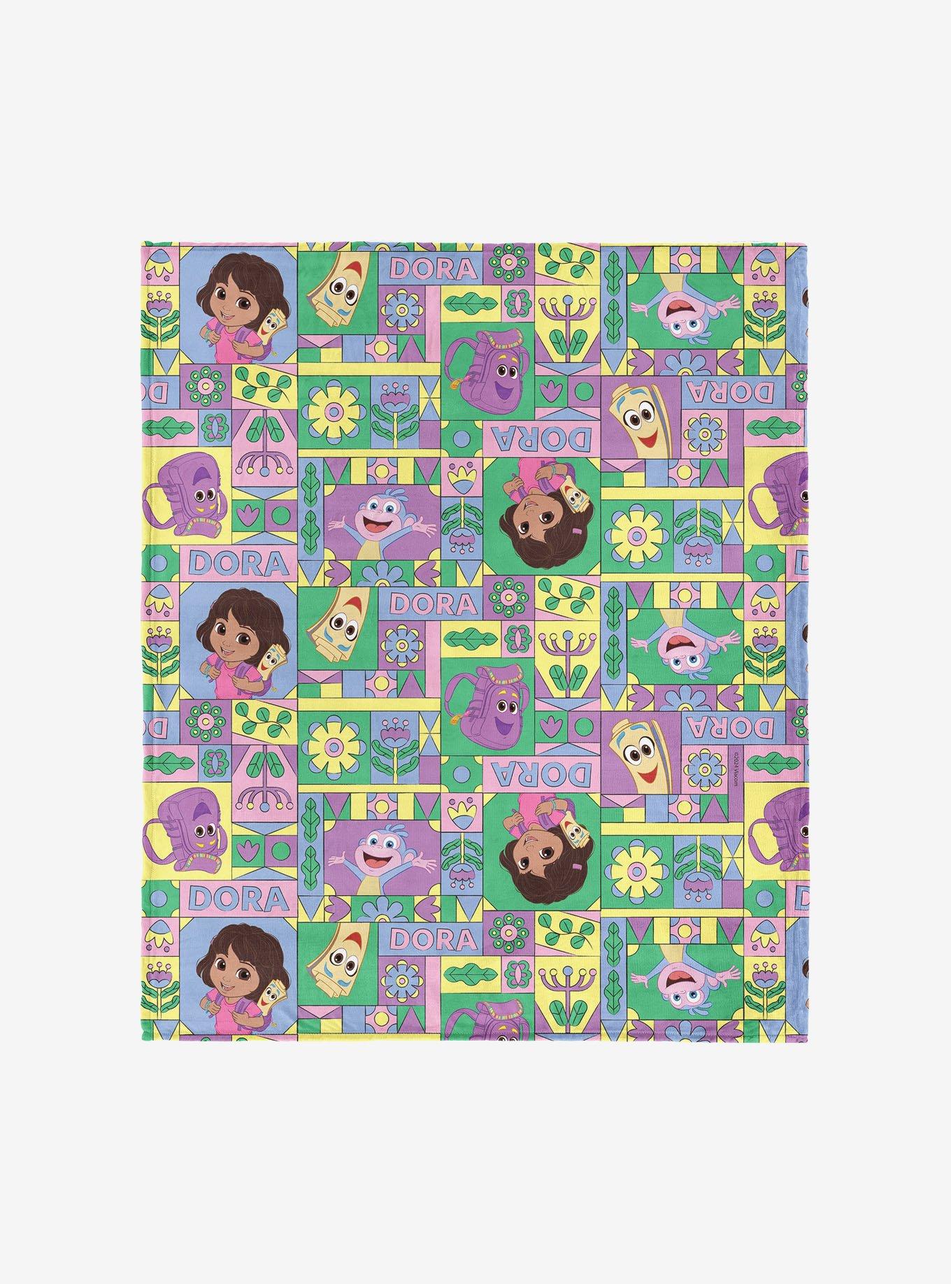 Dora The Explorer Dora and Friends Collage 40x50" Silk Touch Throw Blanket, , hi-res