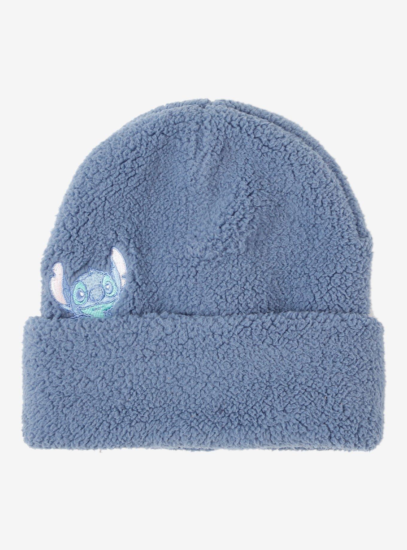 Disney Lilo & Stitch Peeking Stitch Sherpa Beanie — BoxLunch Exclusive, , hi-res