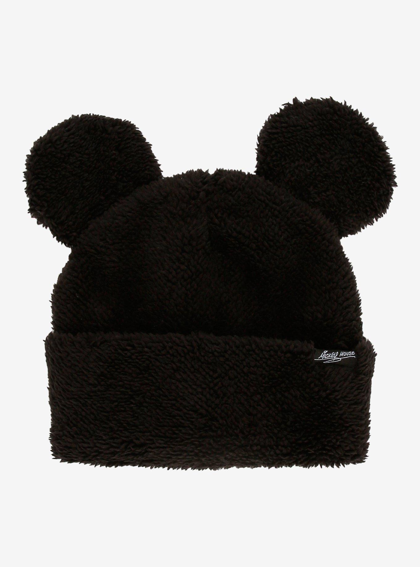 Disney Mickey Mouse Ears Sherpa Beanie - BoxLunch Exclusive, , hi-res