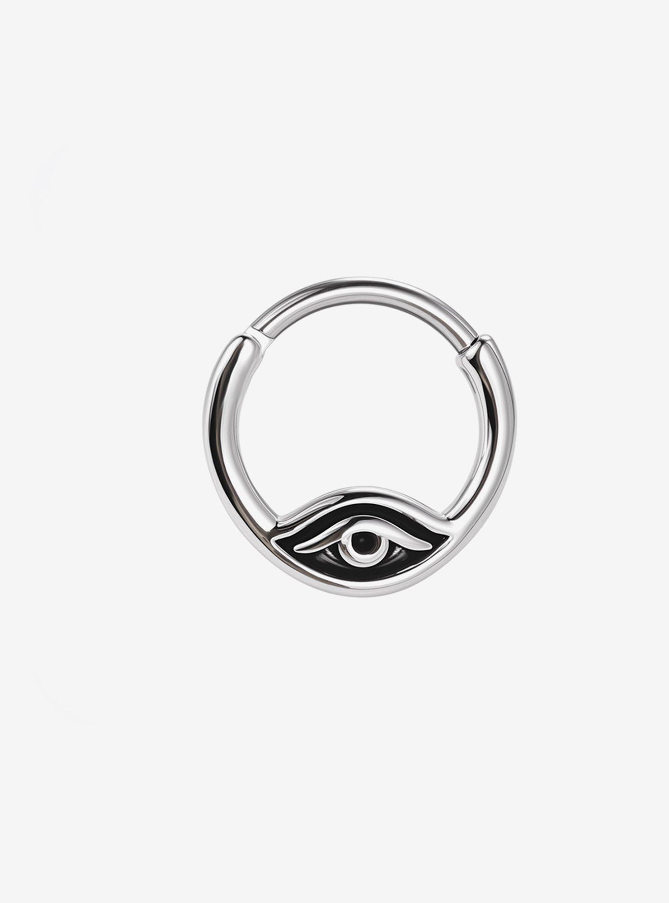 Steel Boho Eye Hinged Clicker, , hi-res