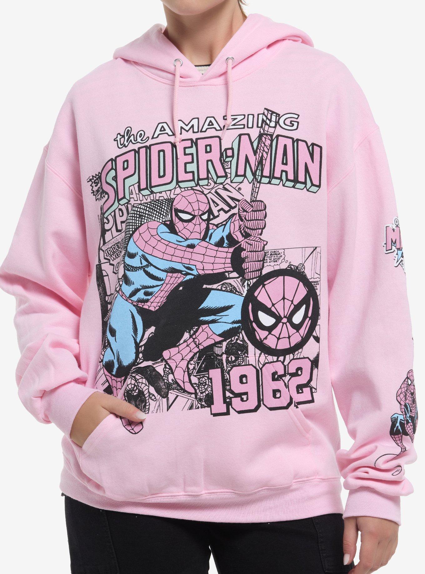 Marvel Spider-Man 1962 Pink Girls Hoodie, , hi-res