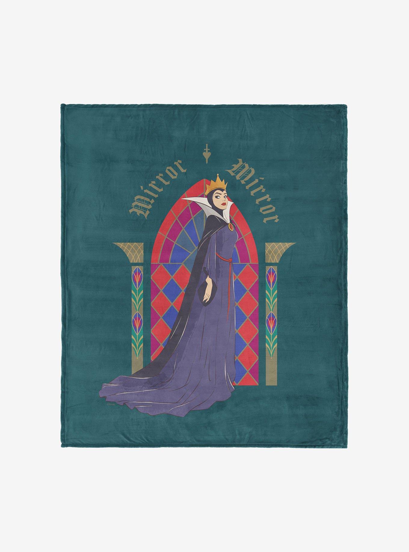 Disney Snow White Stained Glass Mirror 50x60" Silk Touch Throw Blanket, , hi-res
