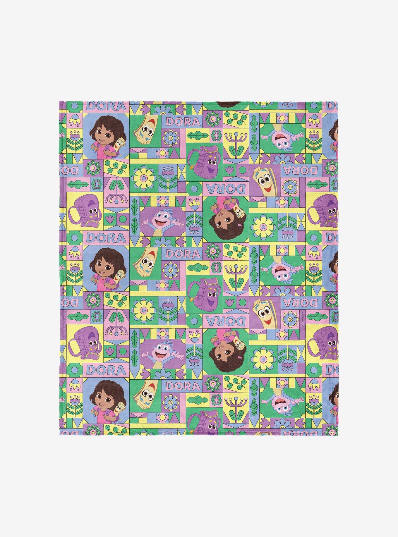 Dora The Explorer Dora and Friends Collage 50x60" Silk Touch Throw Blanket, , hi-res