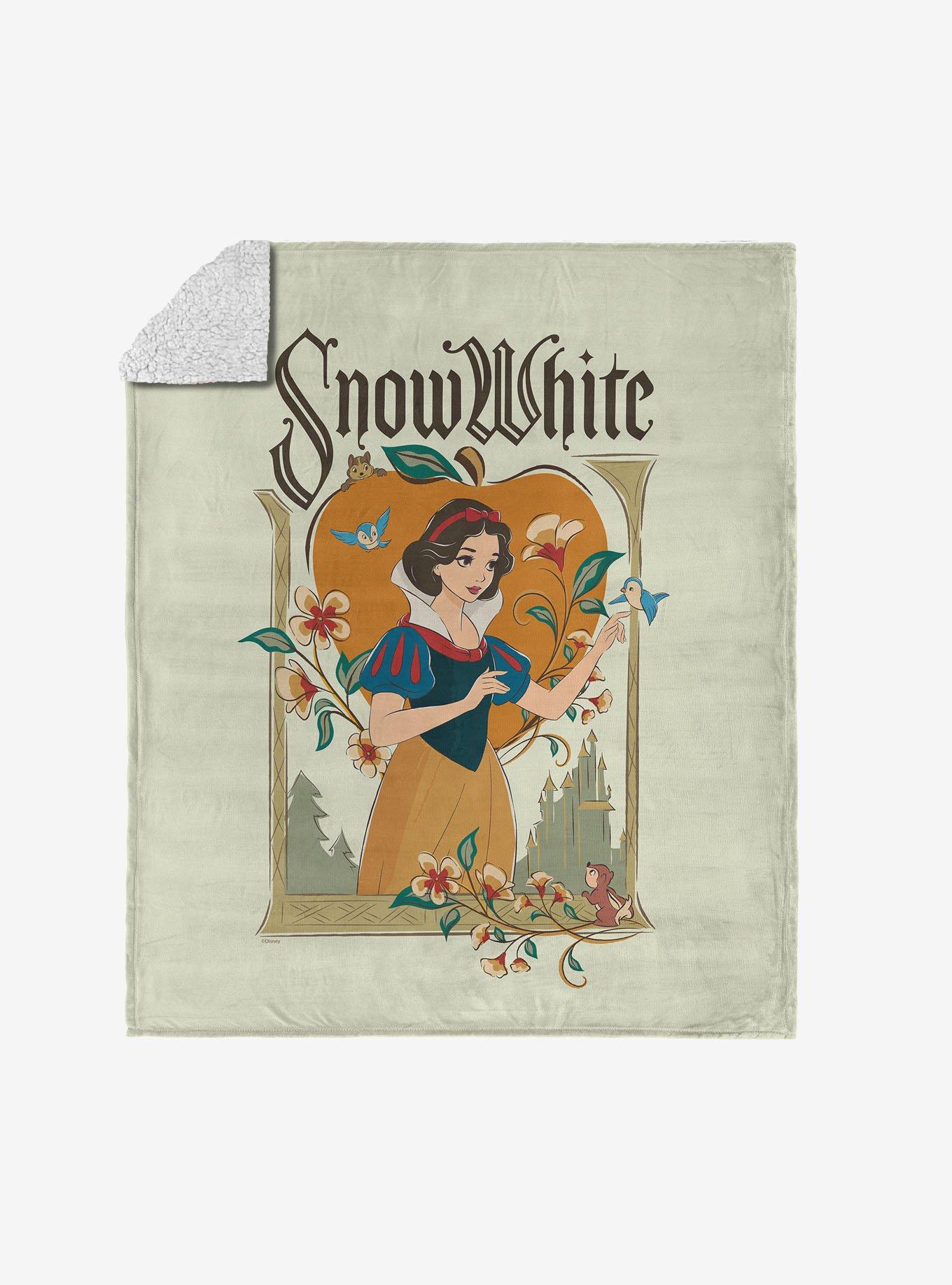 Disney Snow White Big Apple Silk Touch Sherpa Throw Blanket, , hi-res