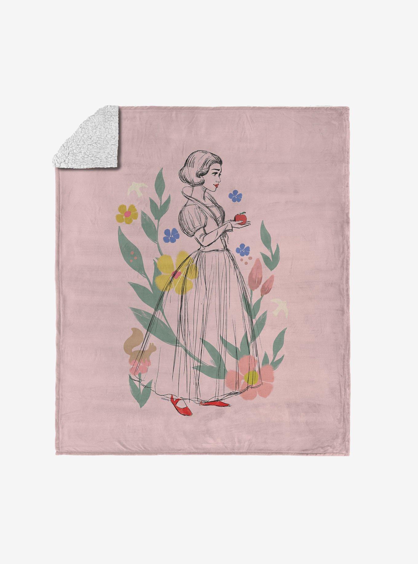 Disney Snow White Woodland Snow White Silk Touch Sherpa Throw Blanket, , hi-res