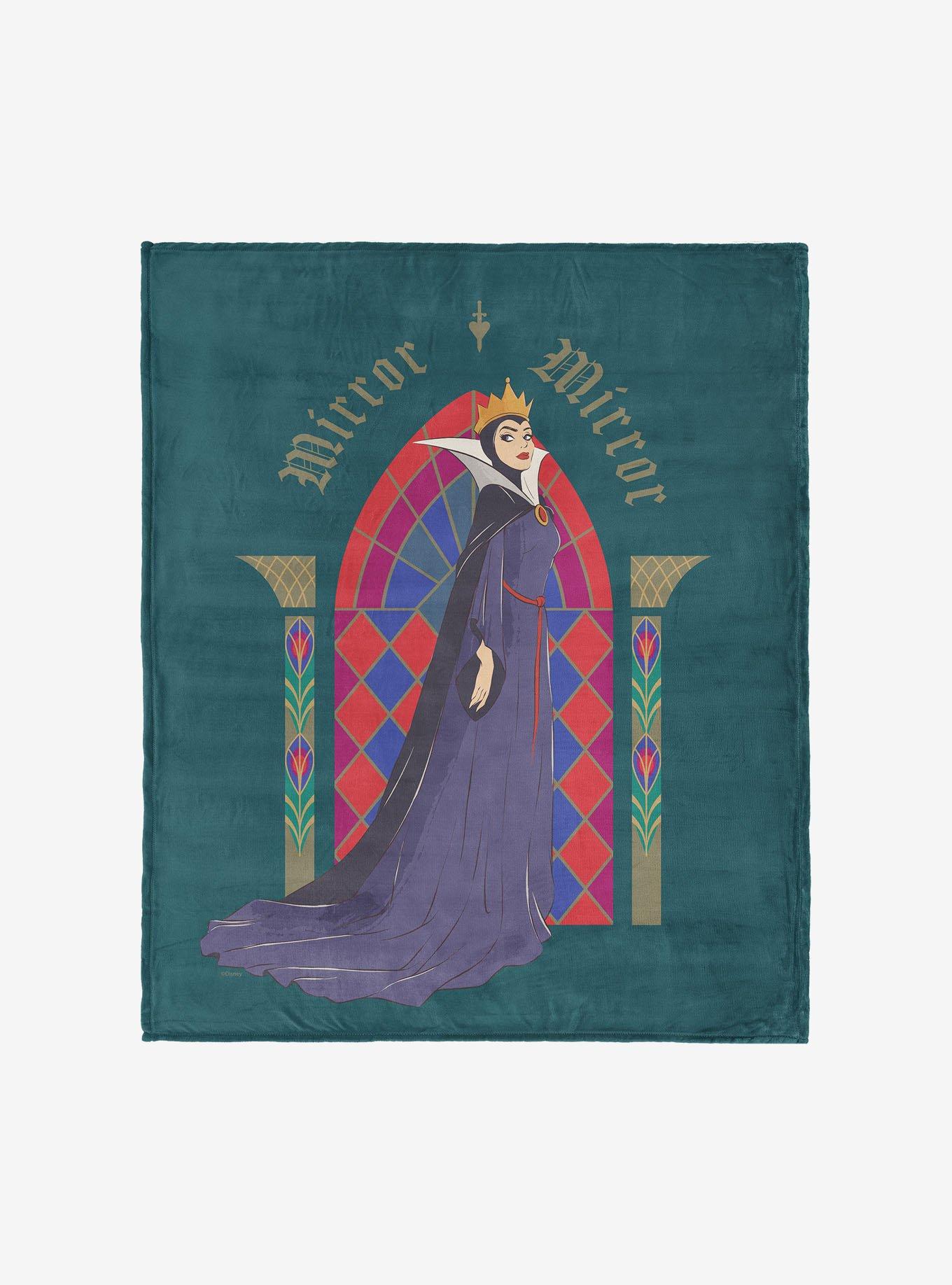 Disney Snow White Stained Glass Mirror 60x80" Silk Touch Throw Blanket, , hi-res