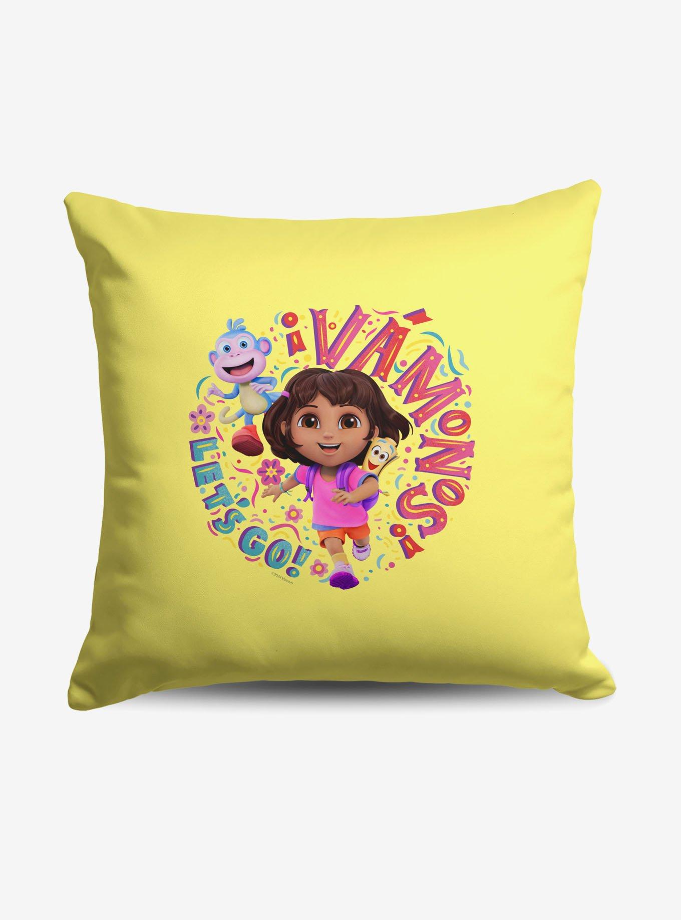 Dora The Explorer Vamos Let's Go Throw Pillow, , hi-res
