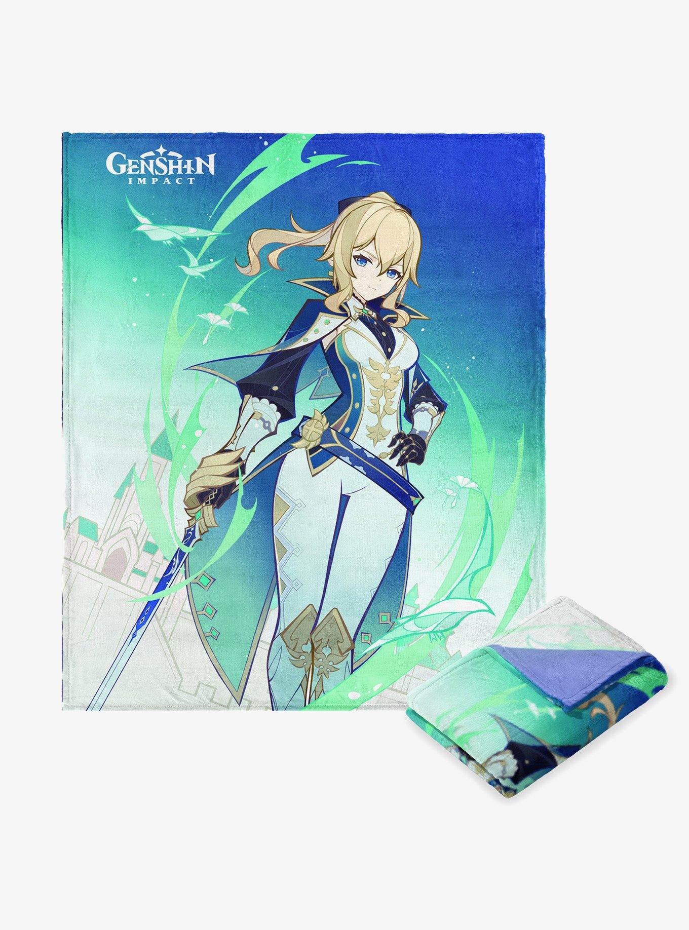 Genshin Impact Character 018 Jean Silk Touch Throw Blanket, , hi-res
