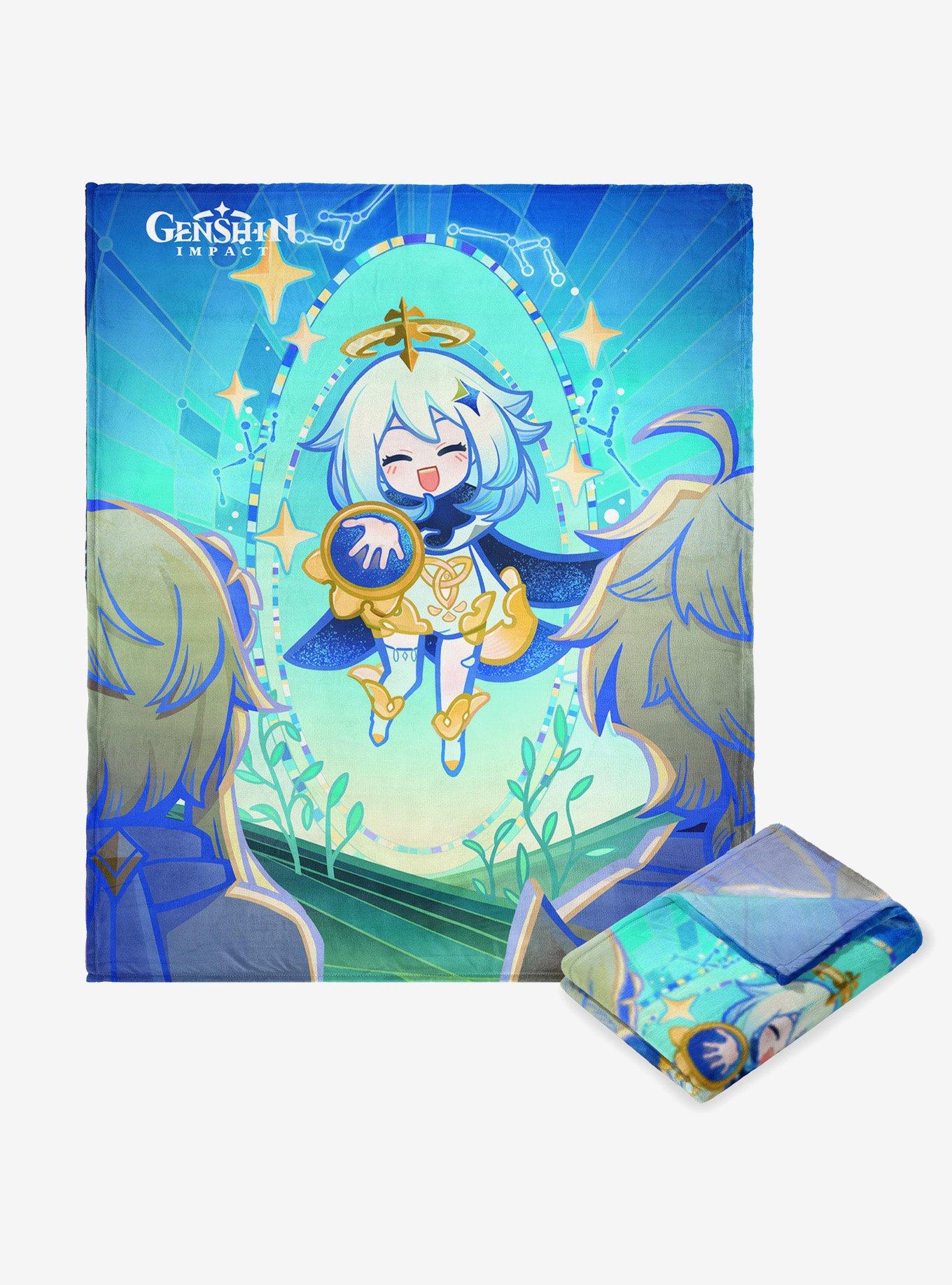 Genshin Impact Event 001 The Best Travel Companion Silk Touch Throw Blanket, , hi-res