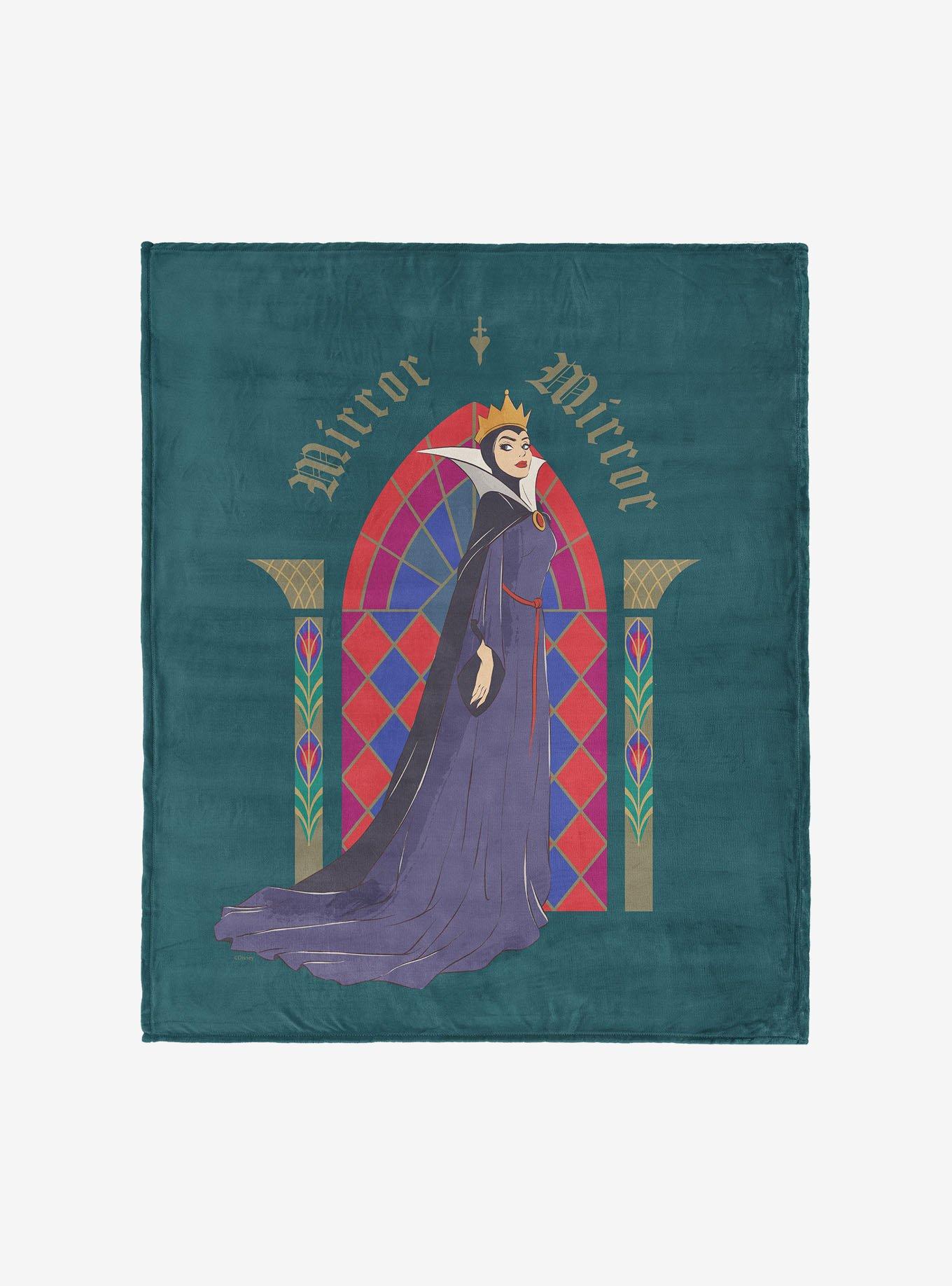 Disney Snow White Stained Glass Mirror 40x50" Silk Touch Throw Blanket, , hi-res