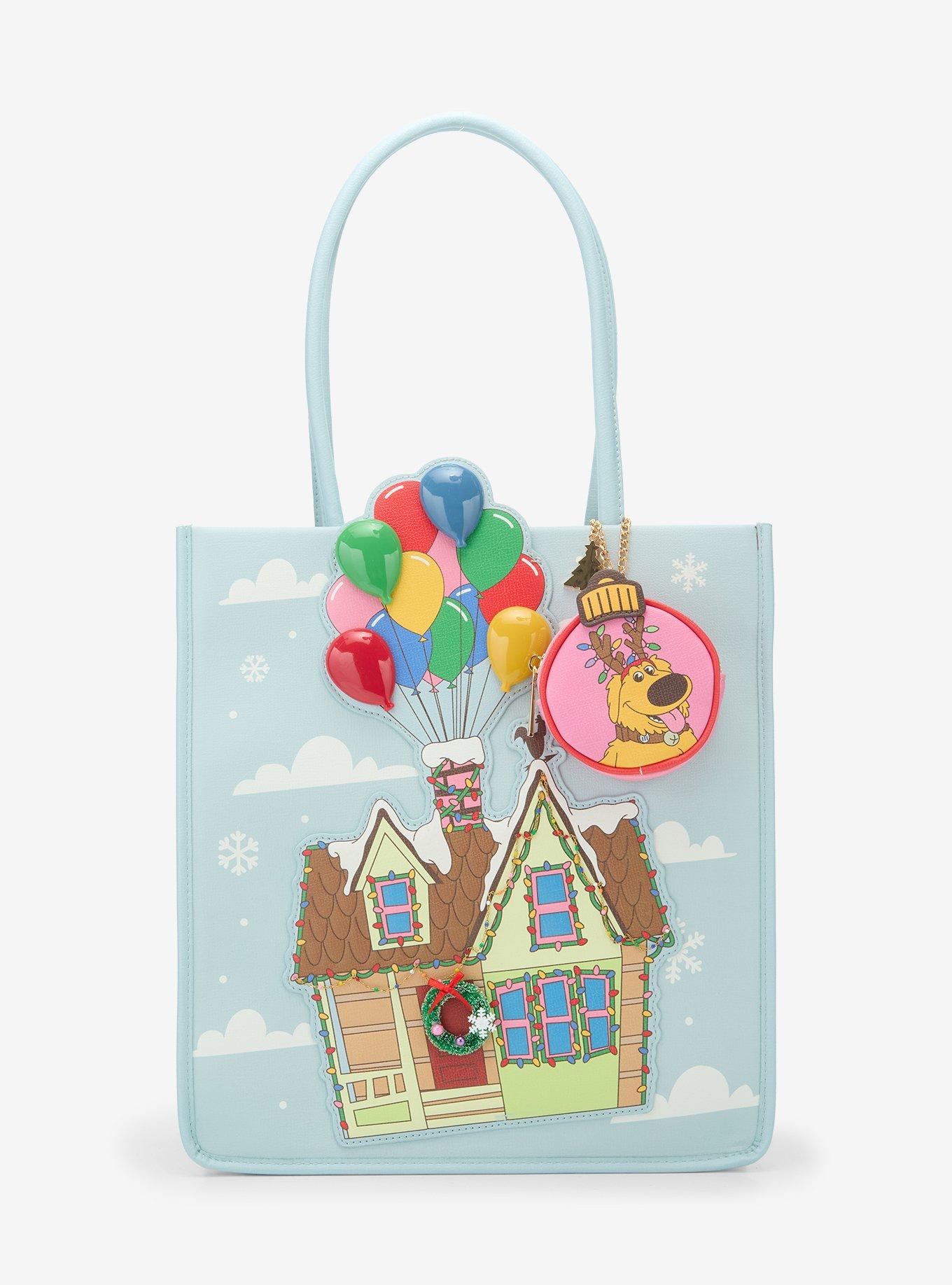 Disney Pixar Up Balloon House Holiday Tote Bag with Coin Purse - BoxLunch Exclusive, , hi-res