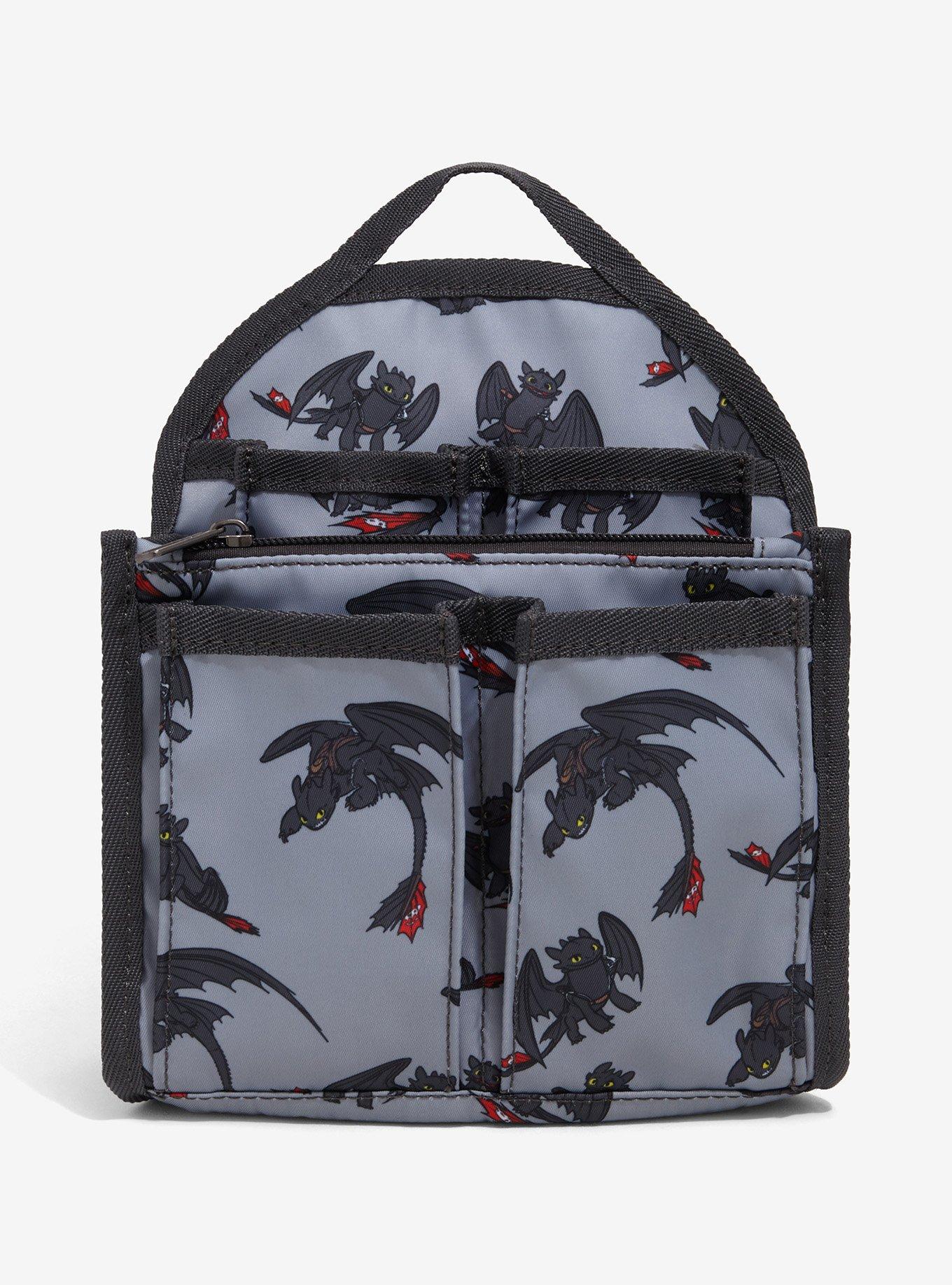 DreamWorks How To Train Your Dragon Toothless Allover Print Mini Backpack Organizer - BoxLunch Exclusive, , hi-res
