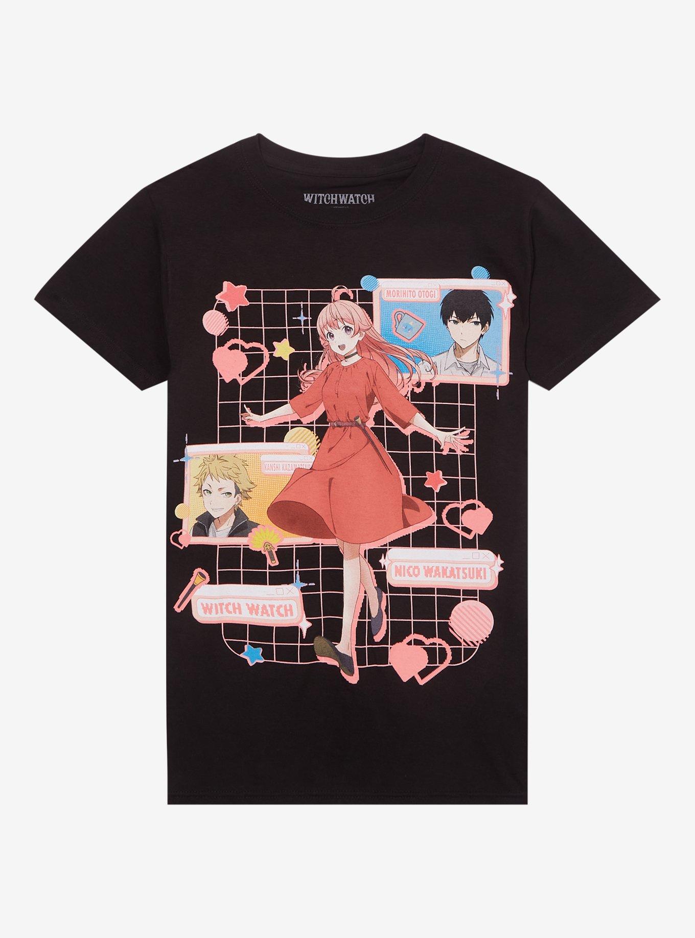 Witch Watch Trio Grid Girls T-Shirt, , hi-res