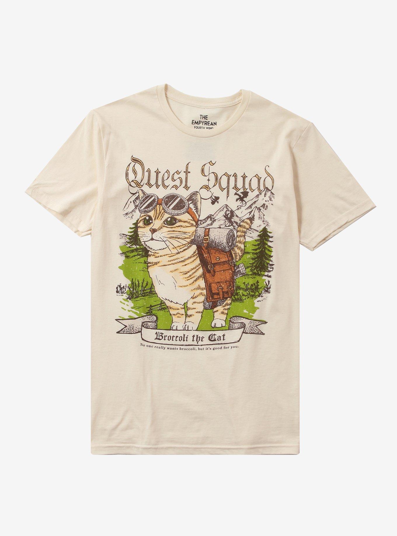 Fourth Wing Quest Squad Broccoli Girls T-Shirt, , hi-res