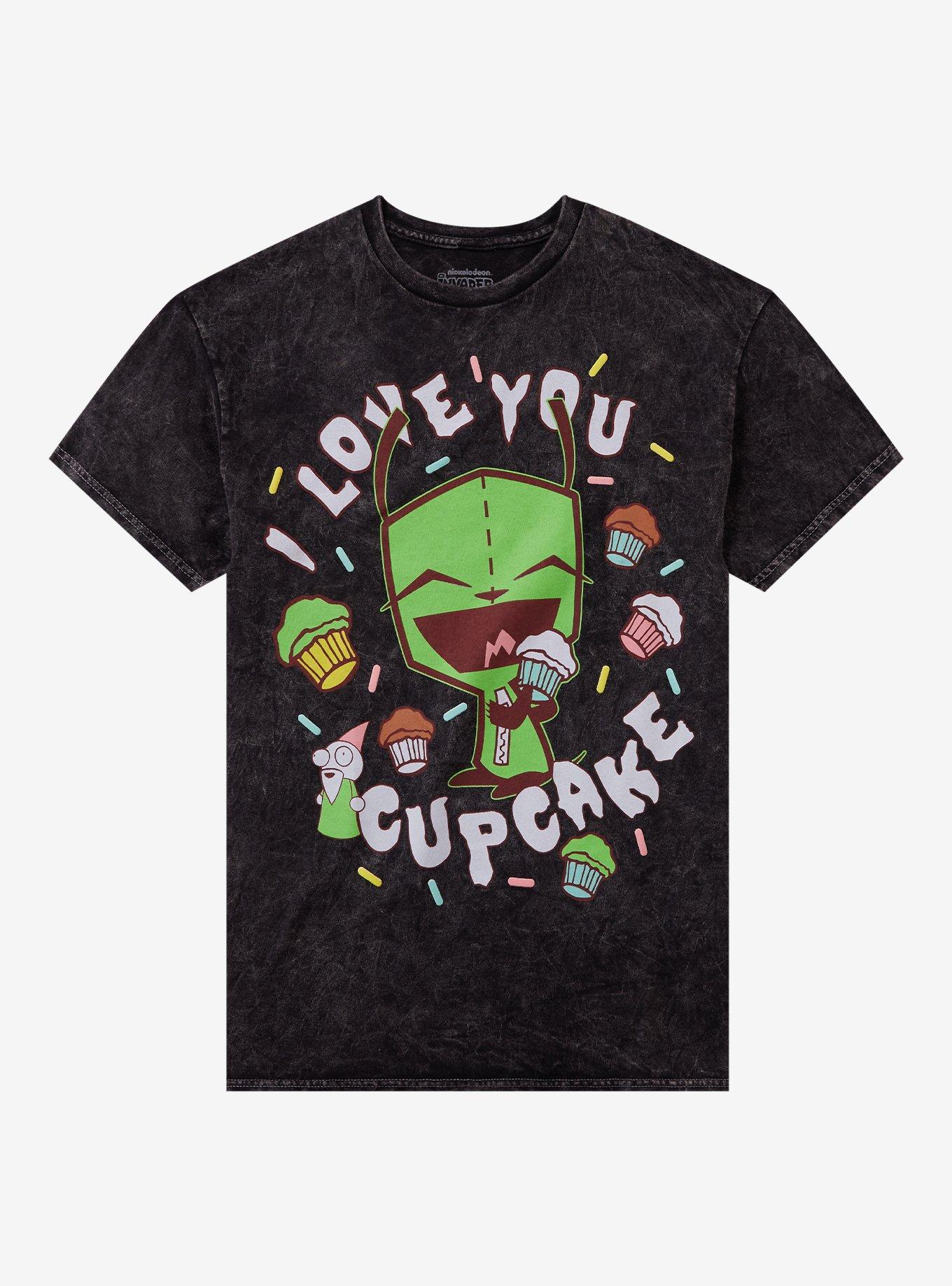 Invader Zim GIR Cupcakes Mineral Wash Girls T-Shirt, , hi-res