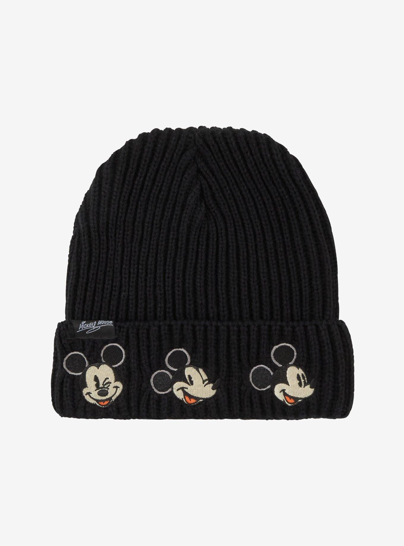 Disney Mickey Mouse Expressions Embroidered Beanie - BoxLunch Exclusive, , hi-res