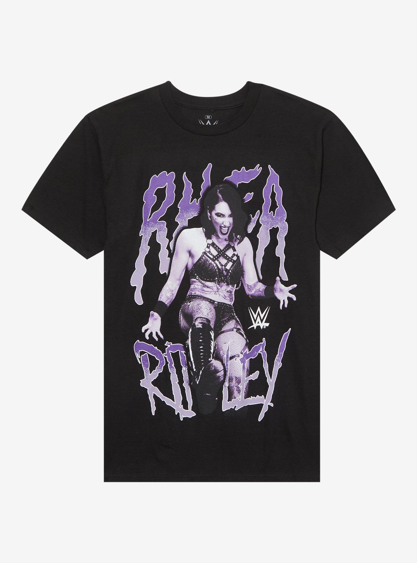 WWE Rhea Ripley Kicking Portrait Girls T-Shirt, , hi-res