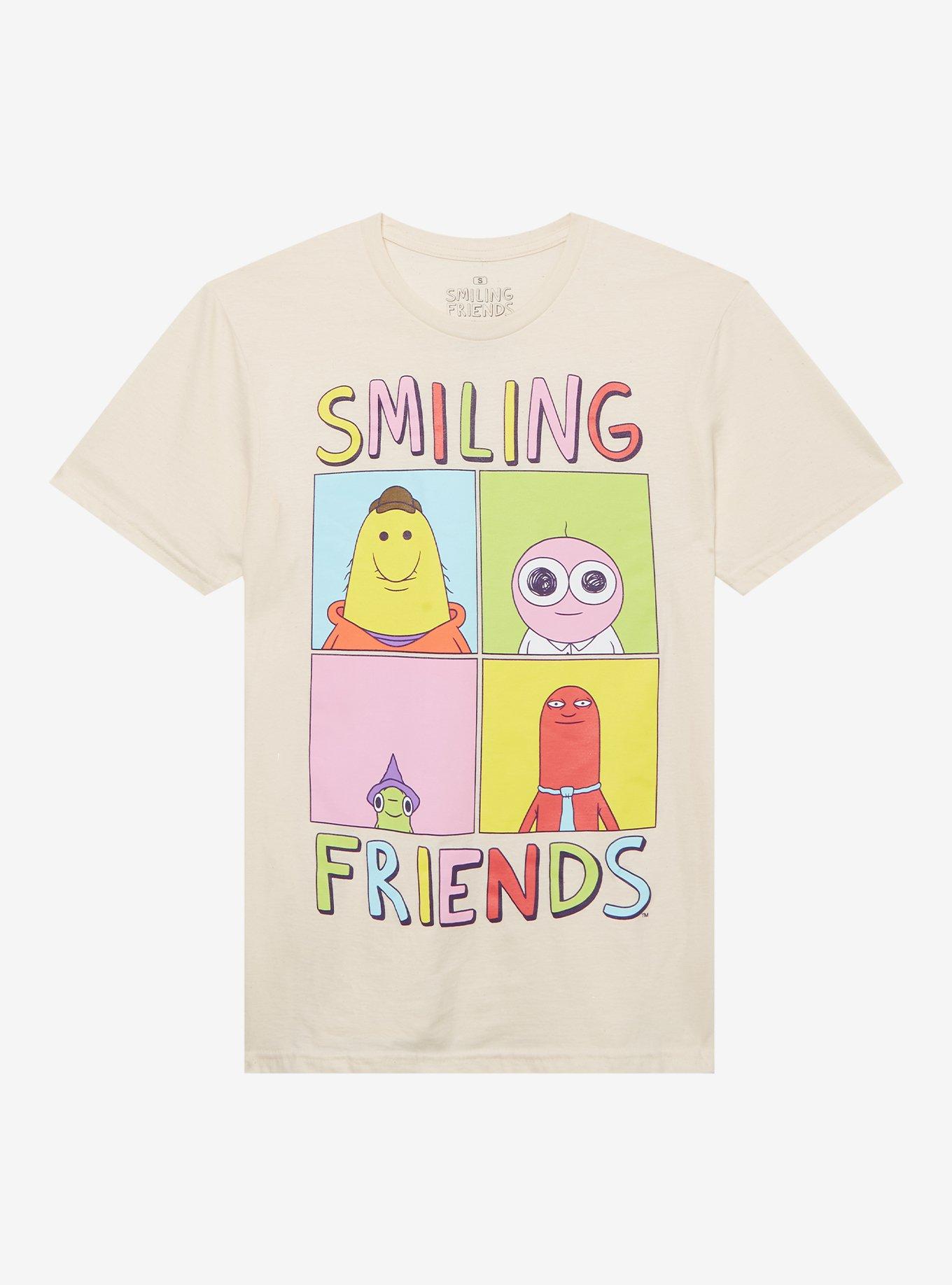 Smiling Friends Character Grid Girls T-Shirt, , hi-res