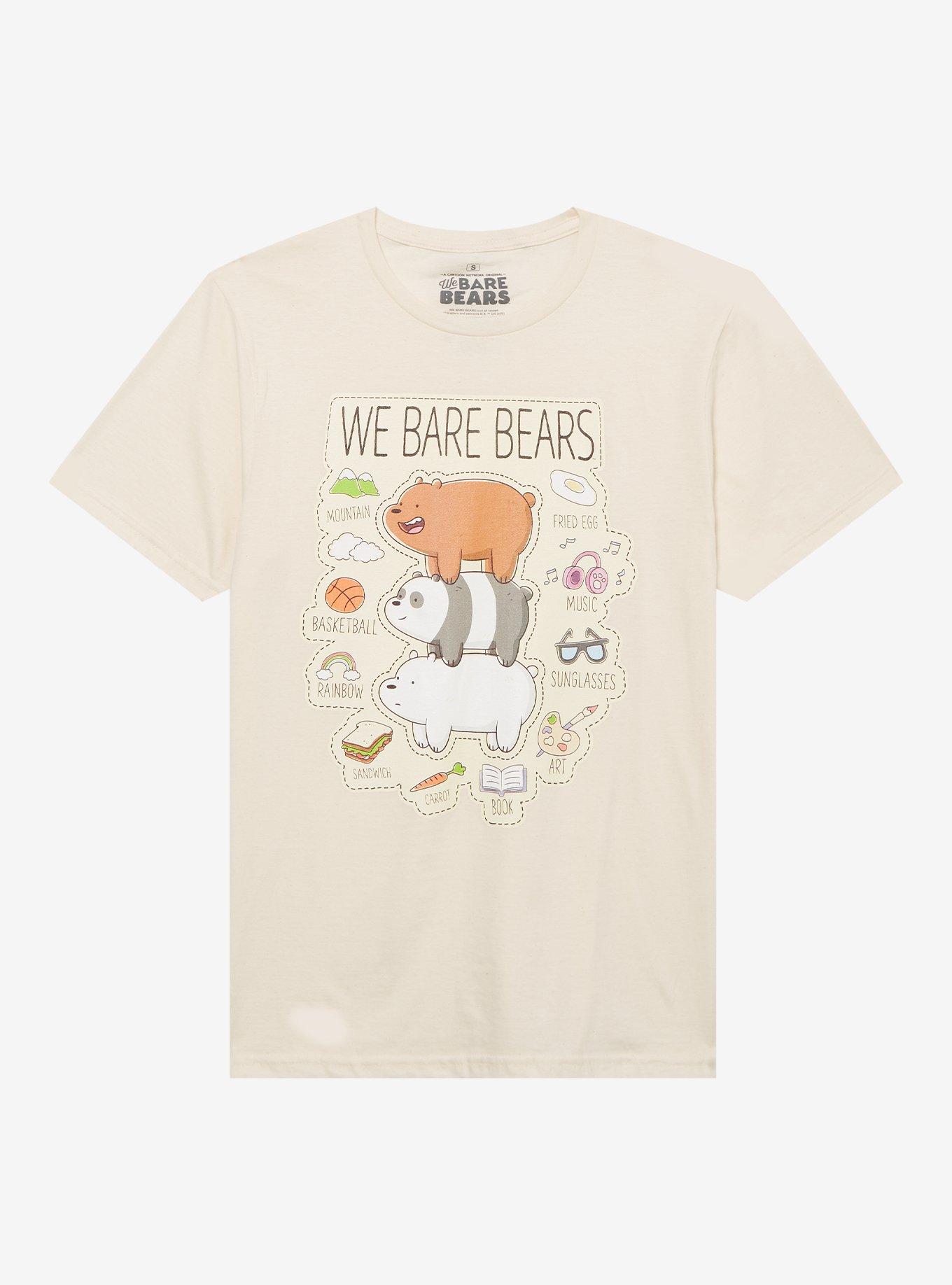 We Bare Bears Stack Icons Girls T-Shirt, , hi-res