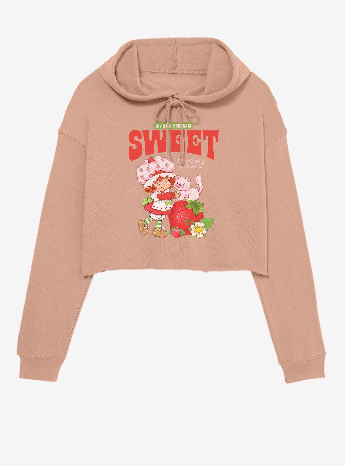 Strawberry Shortcake Sweet Best Friend Girls Crop Hoodie, , hi-res