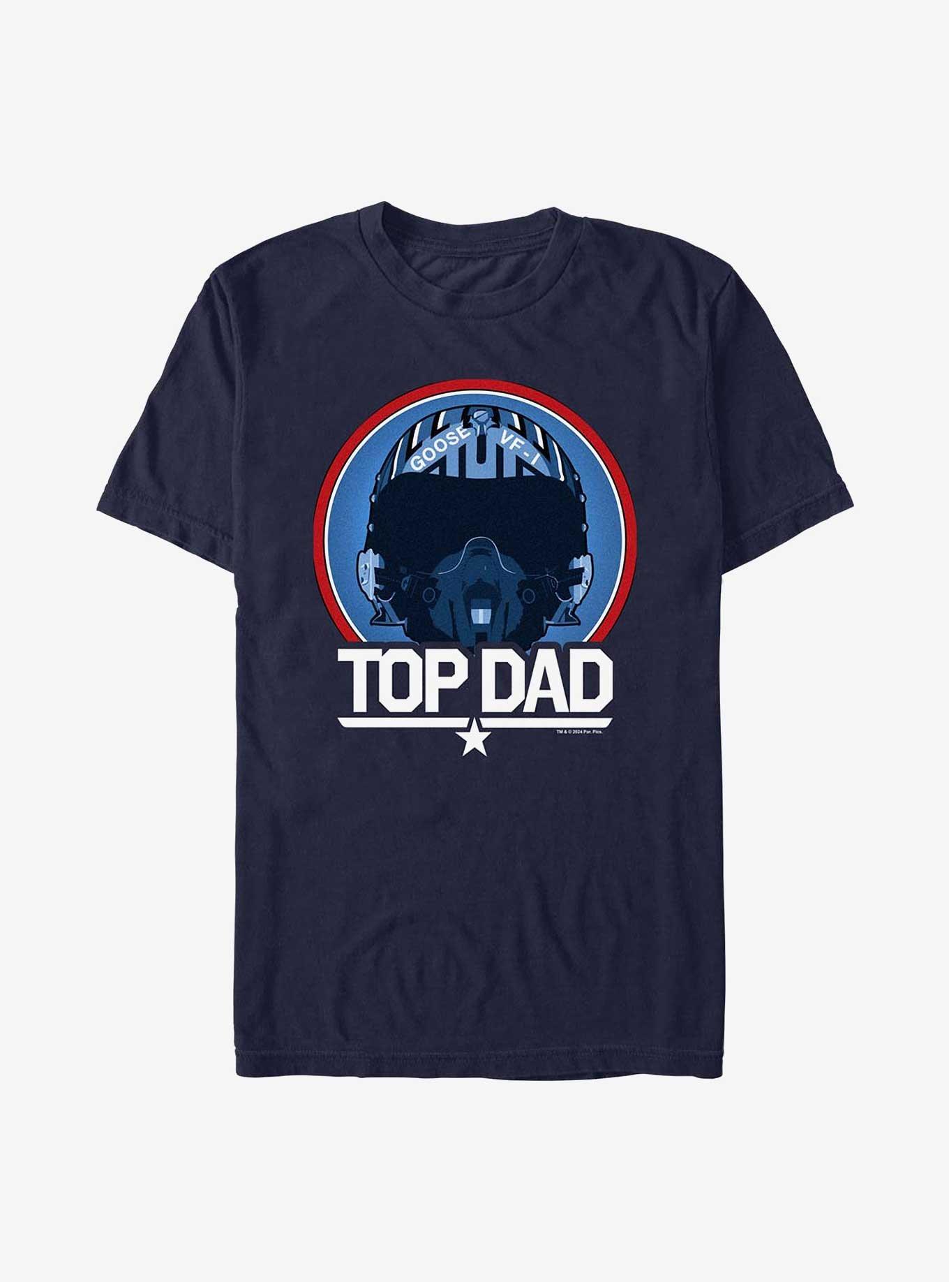 Top Gun Top Dad Helmet T-Shirt, NAVY, hi-res