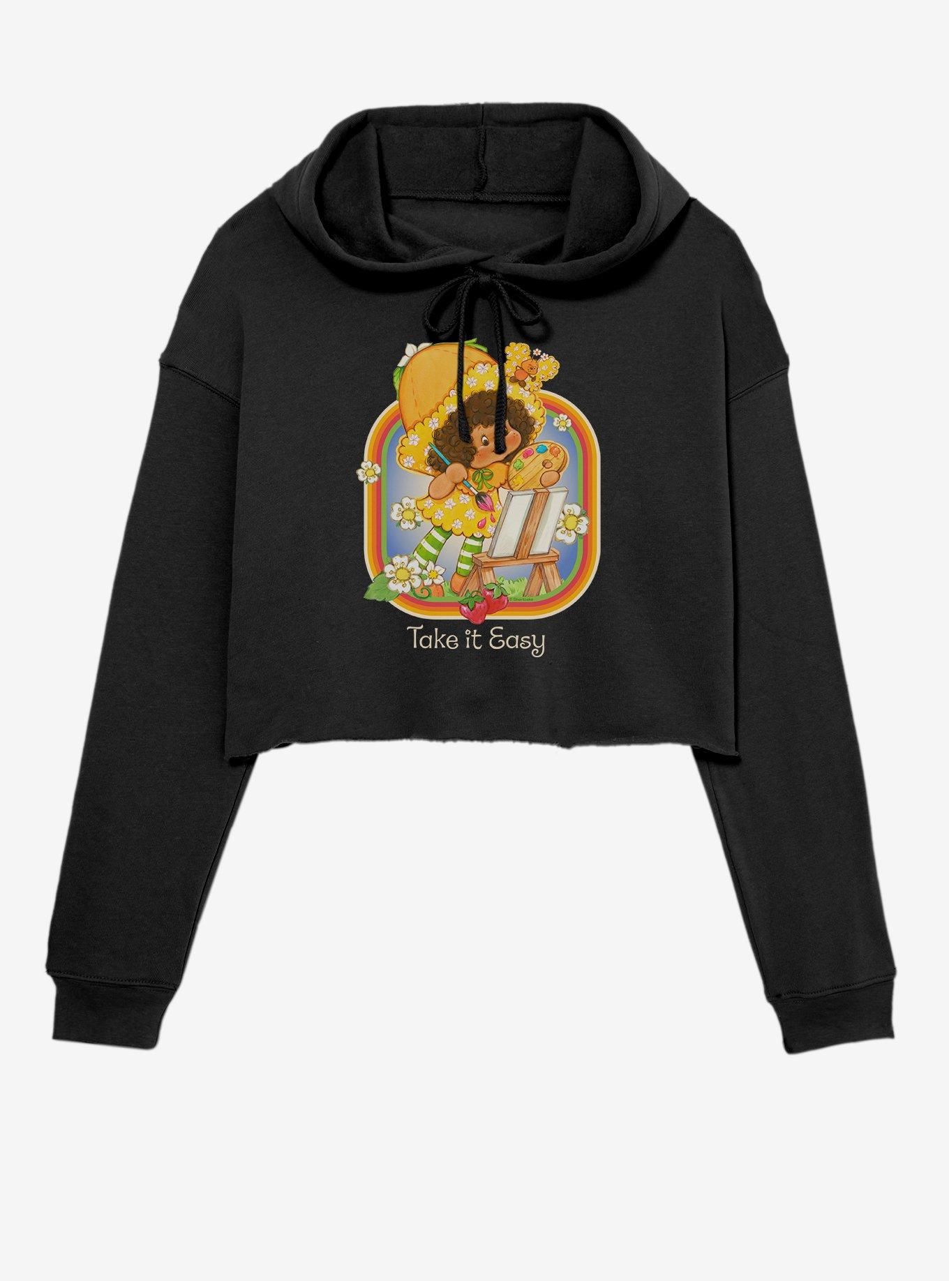 Strawberry Shortcake Take It Easy Girls Crop Hoodie, , hi-res