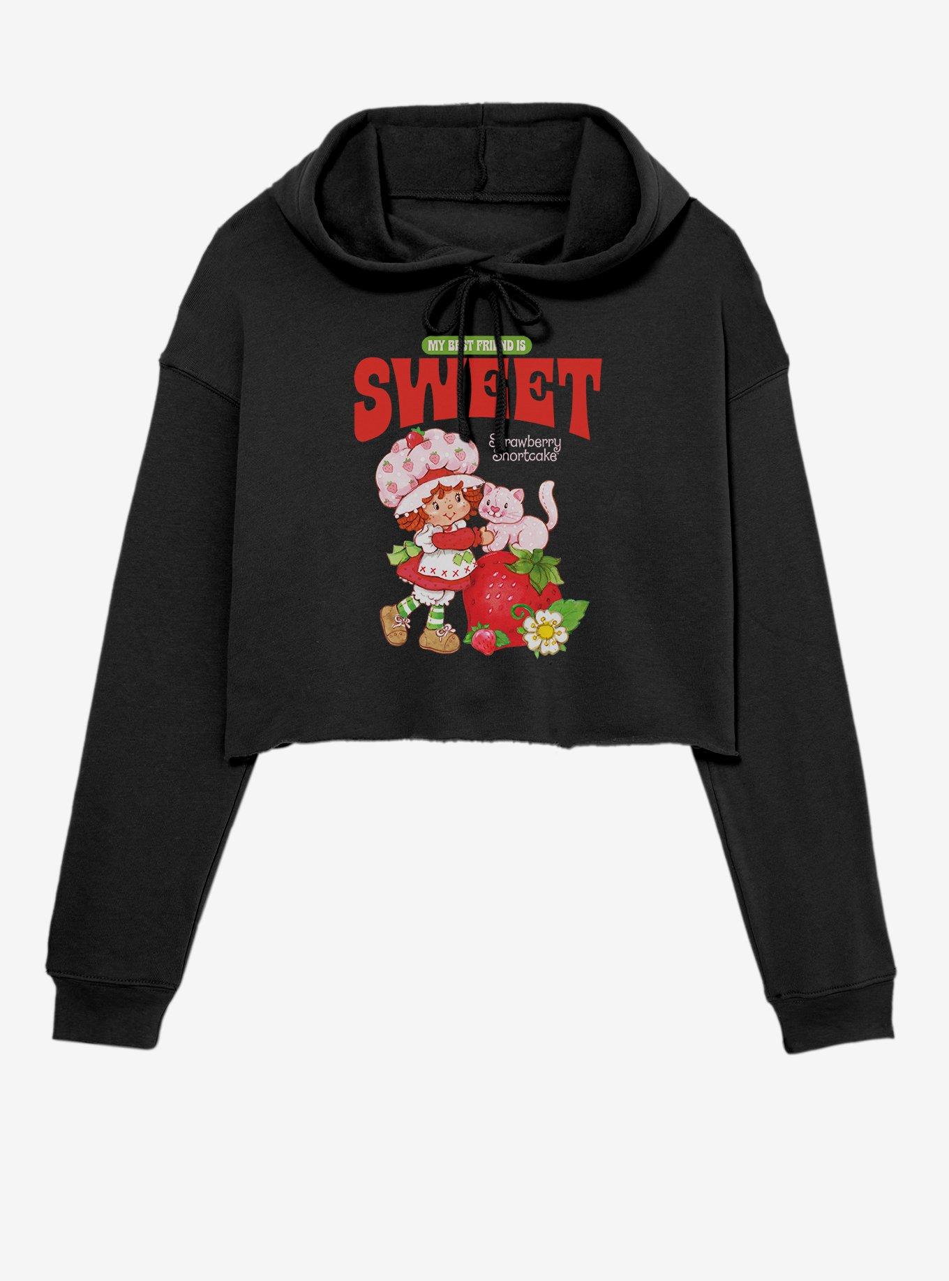 Strawberry Shortcake Sweet Best Friend Girls Crop Hoodie, , hi-res