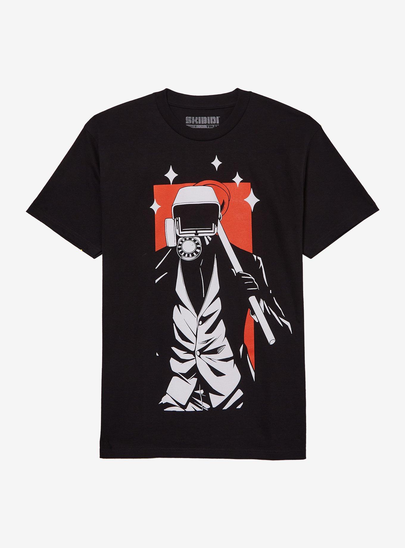 Skibidi Toilet Plungerman T-Shirt, BLACK, hi-res