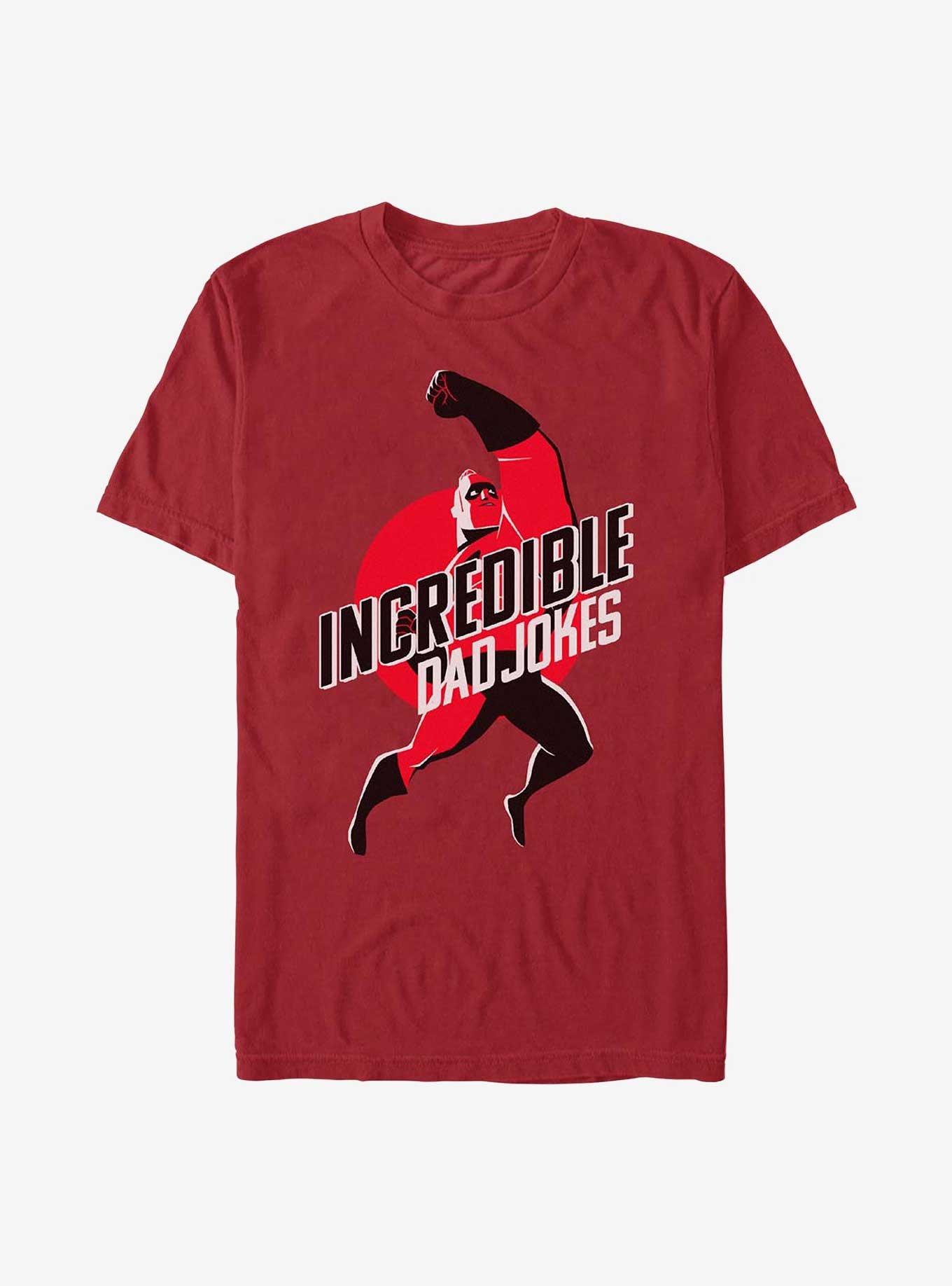 Disney Pixar The Incredibles Dad Jokes T-Shirt, CARDINAL, hi-res