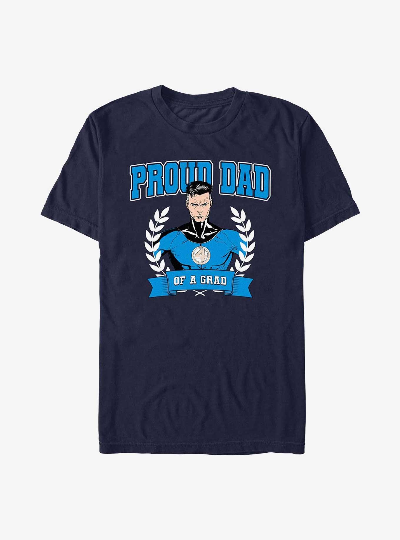 Marvel Fantastic Four Proud Dad Of A Grad T-Shirt, NAVY, hi-res