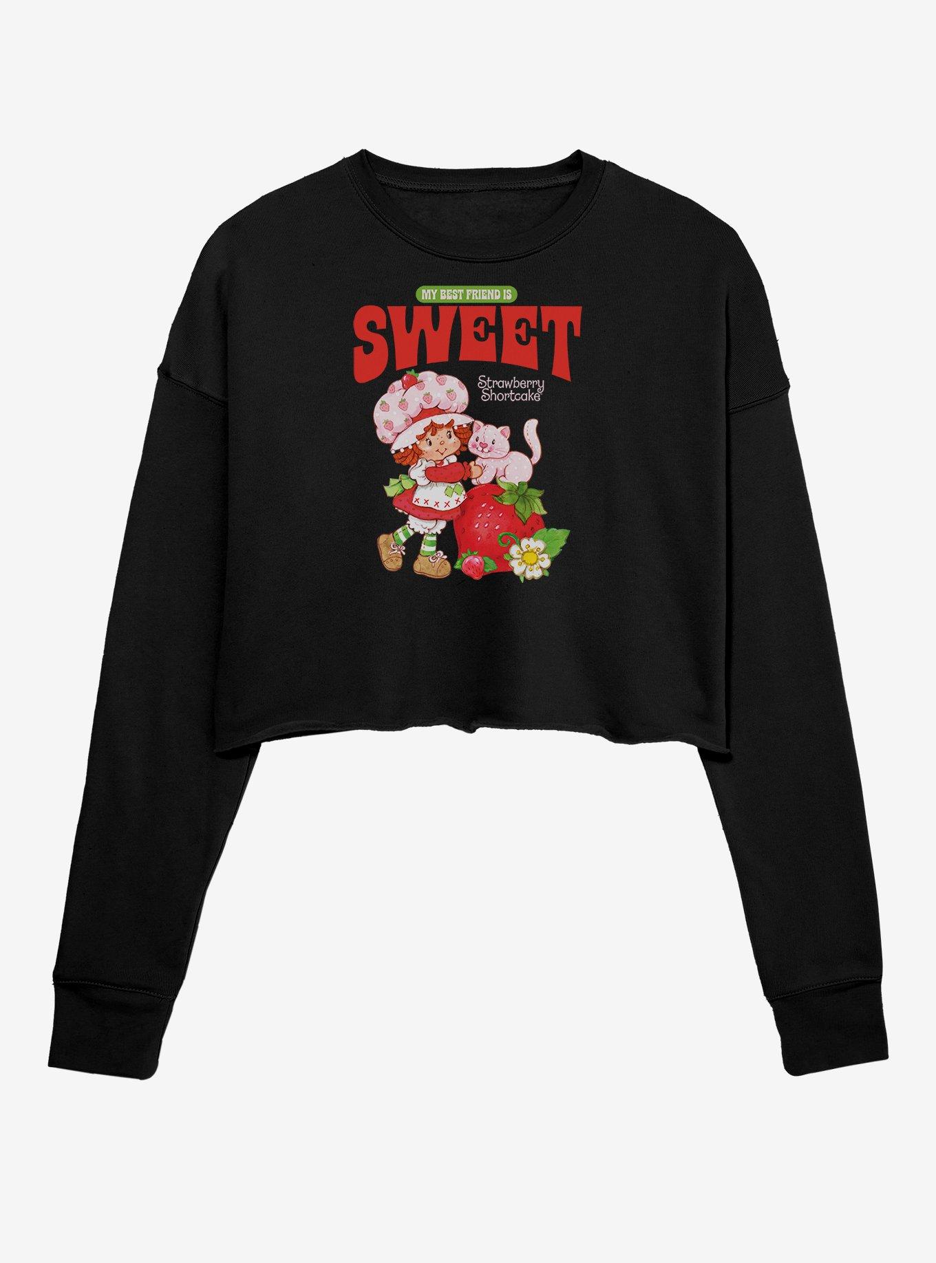 Strawberry Shortcake Sweet Best Friend Girls Crop Sweatshirt, , hi-res