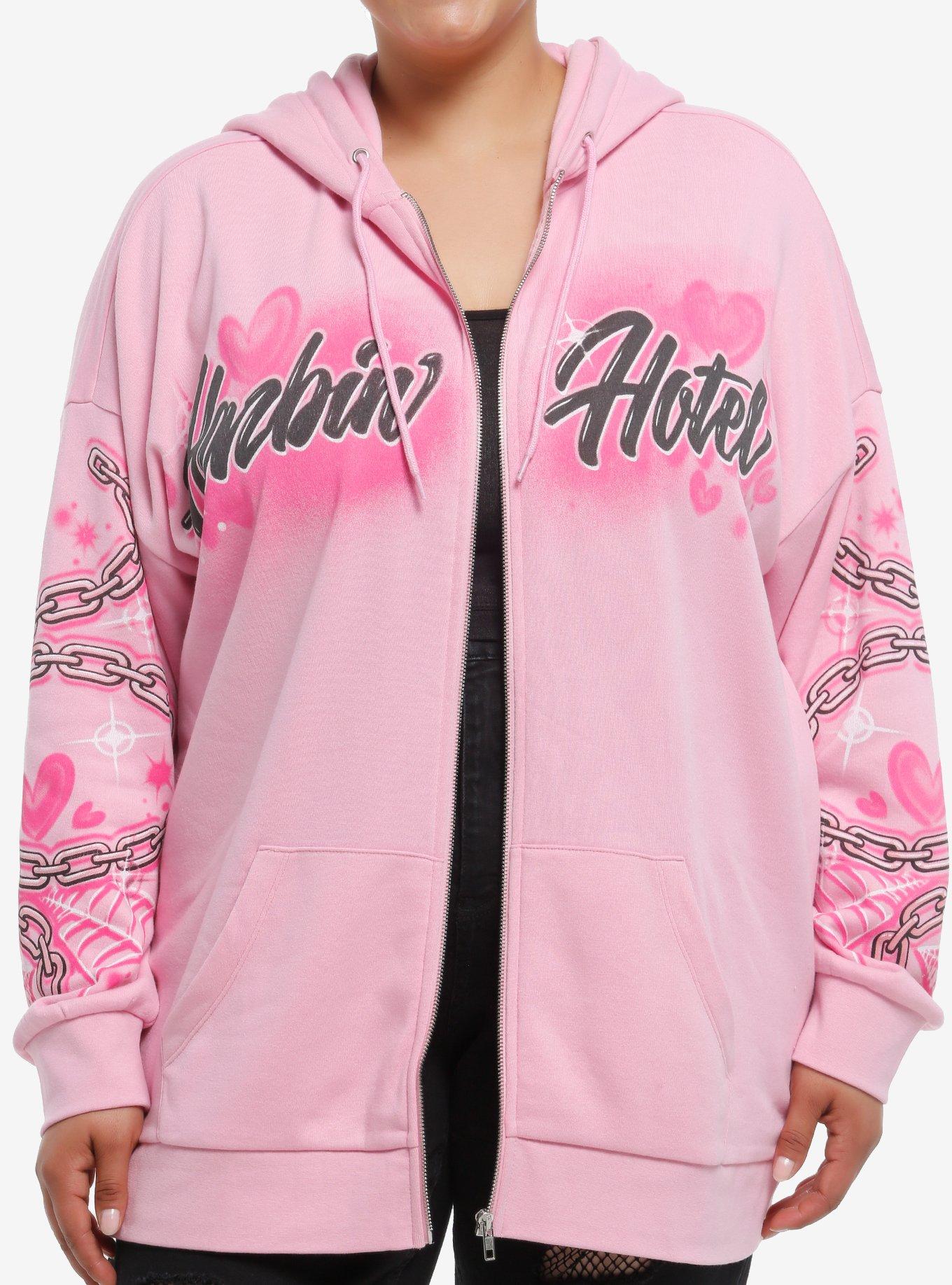 Hazbin Hotel Angel Dust Graffiti Oversized Hoodie Plus Size, , hi-res
