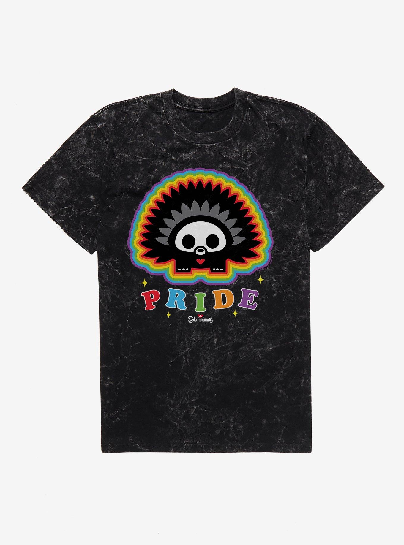 Skelanimals Patrick The Hedgehog Pride Mineral Wash T-Shirt, , hi-res