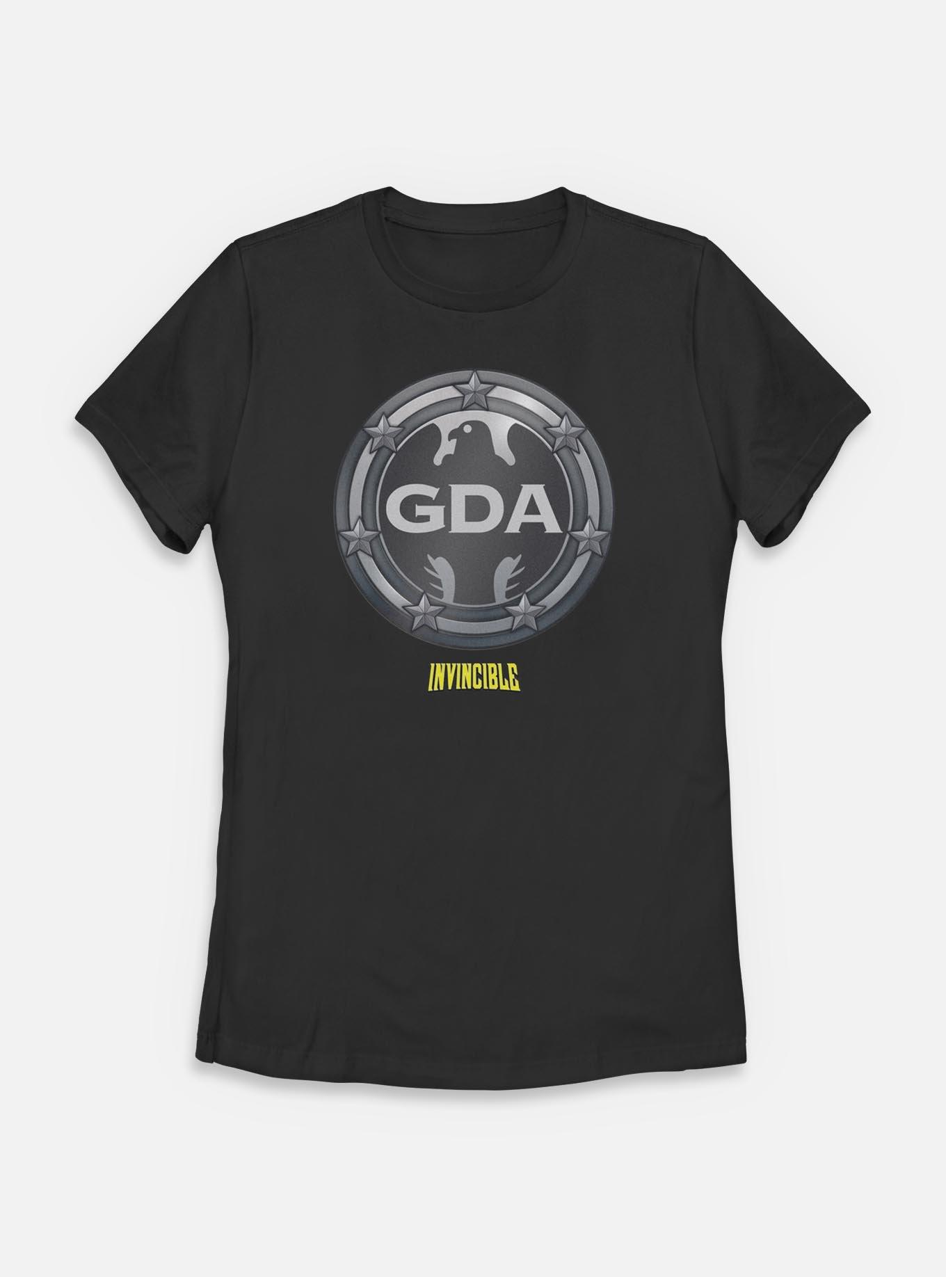 Invincible Global Defense Agency Logo Womens T-Shirt, BLACK, hi-res
