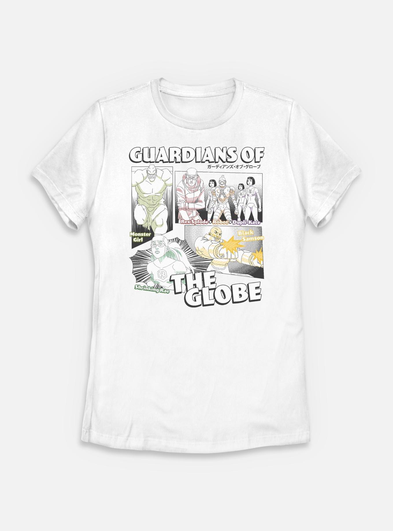 Invincible Comic Strip Guardians Of The Globe Womens T-Shirt, WHITE, hi-res