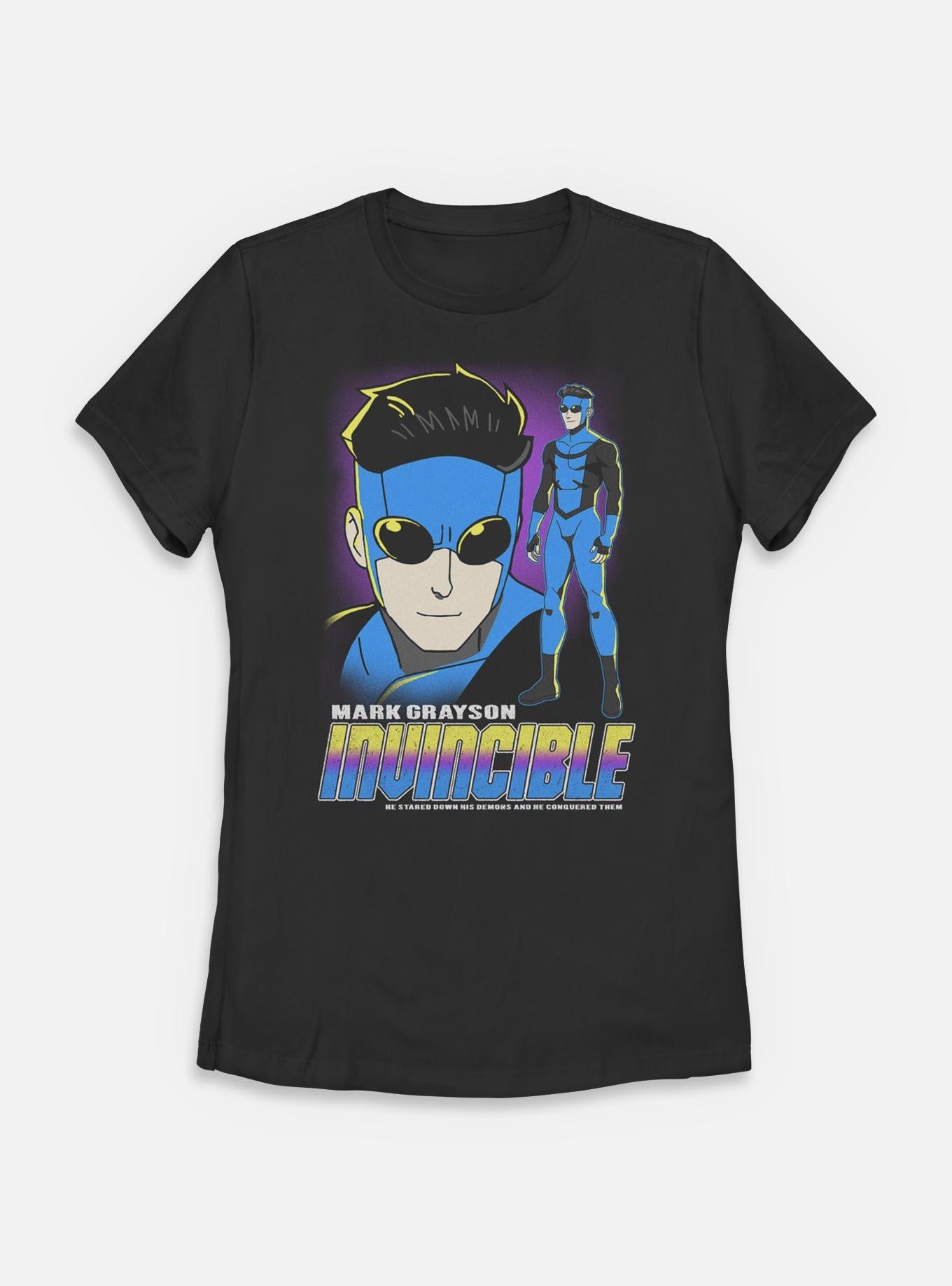 Invincible Mark Grayson Portrait Womens T-Shirt, BLACK, hi-res