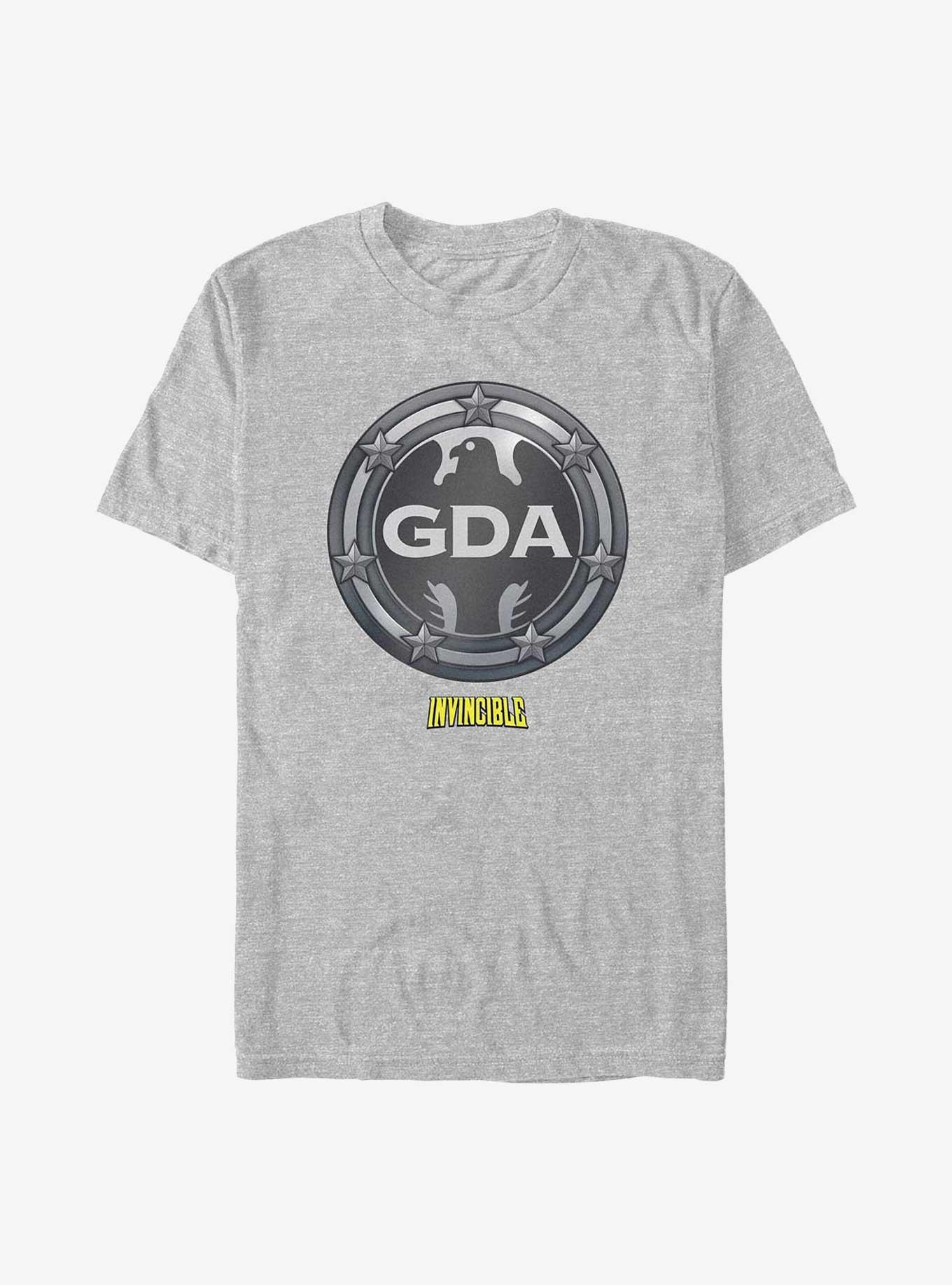 Invincible GDA Logo T-Shirt, ATH HTR, hi-res