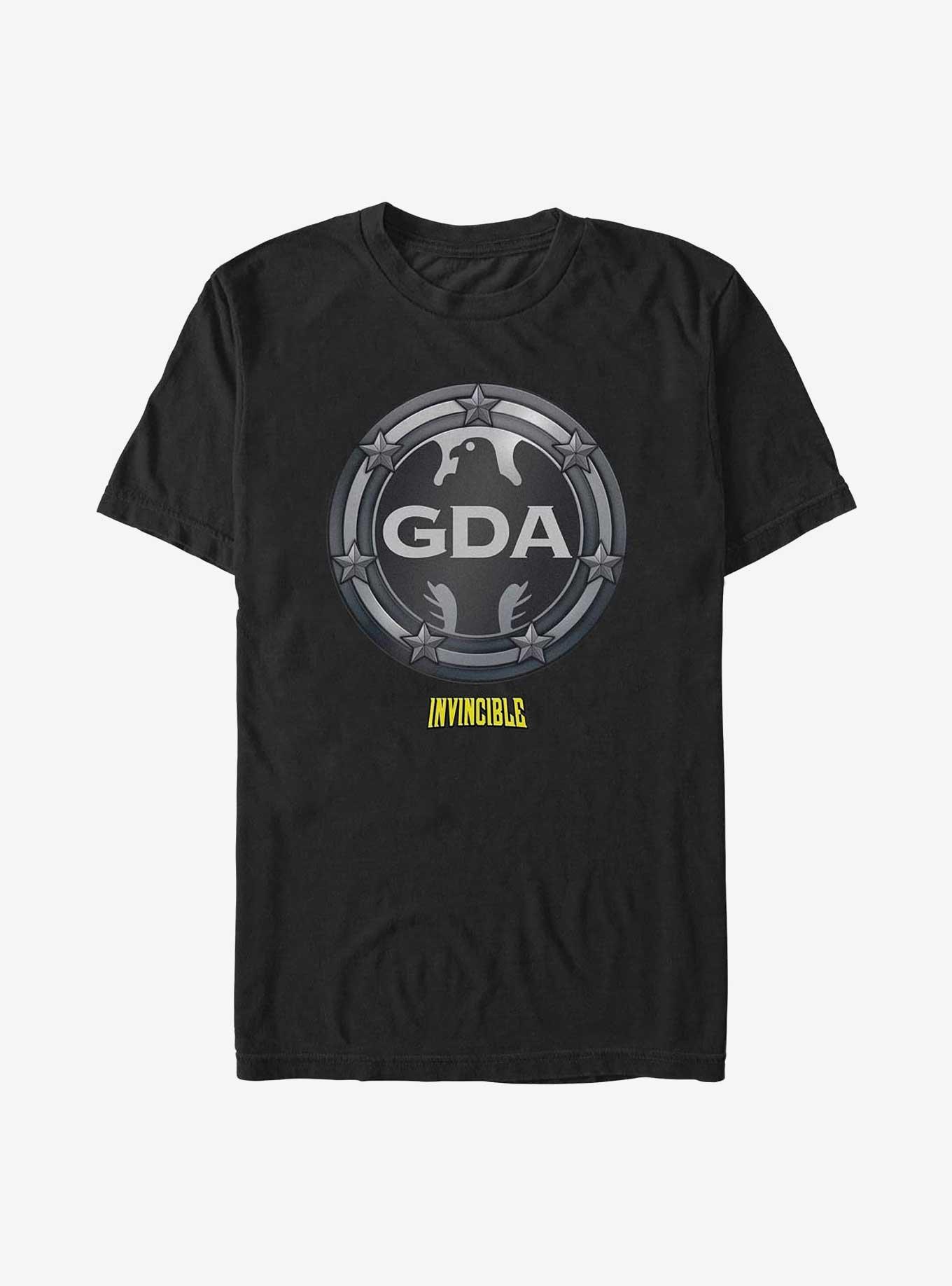 Invincible GDA Logo T-Shirt, BLACK, hi-res