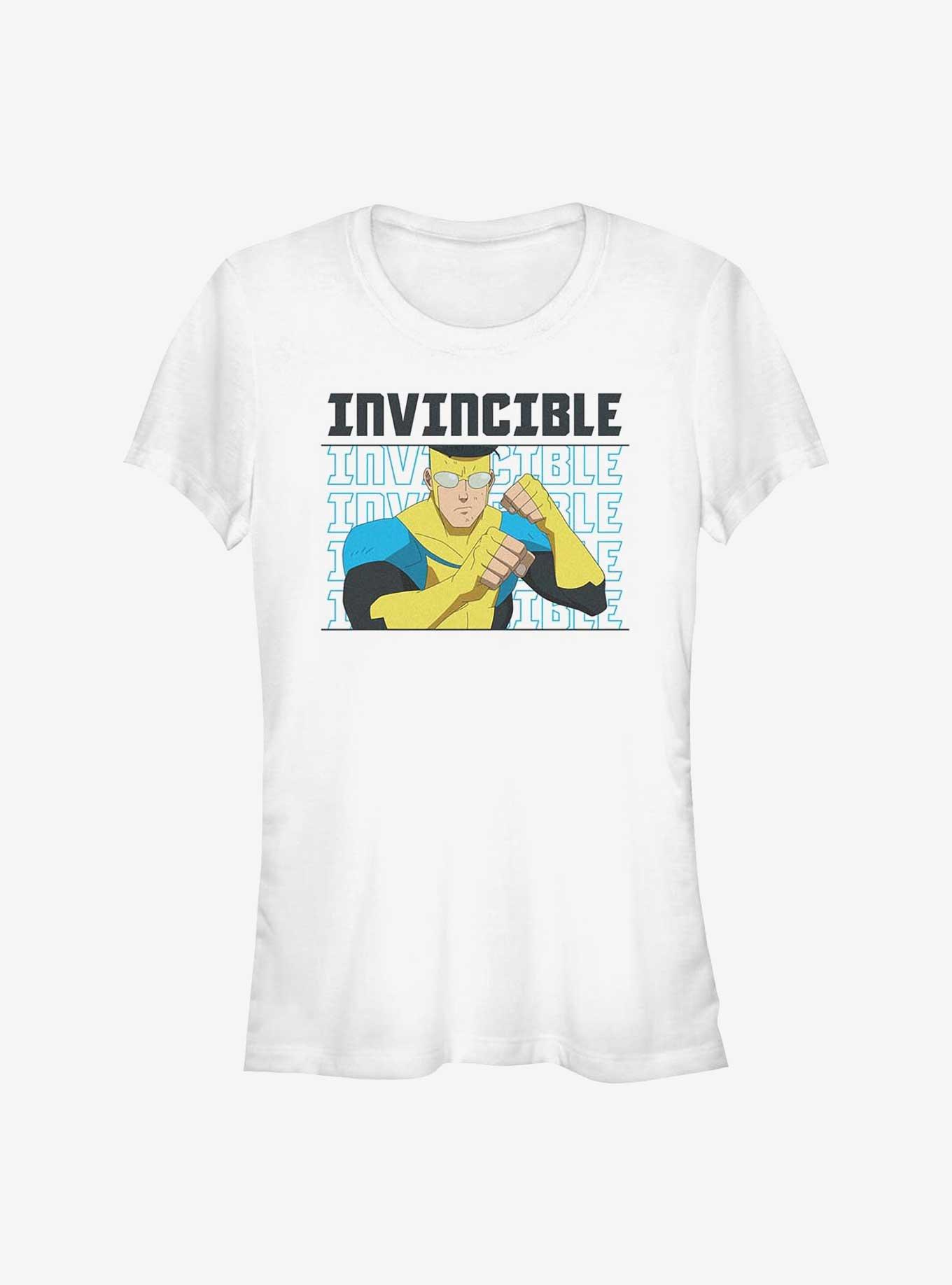 Invincible Mark Grayson Pose Girls T-Shirt, WHITE, hi-res