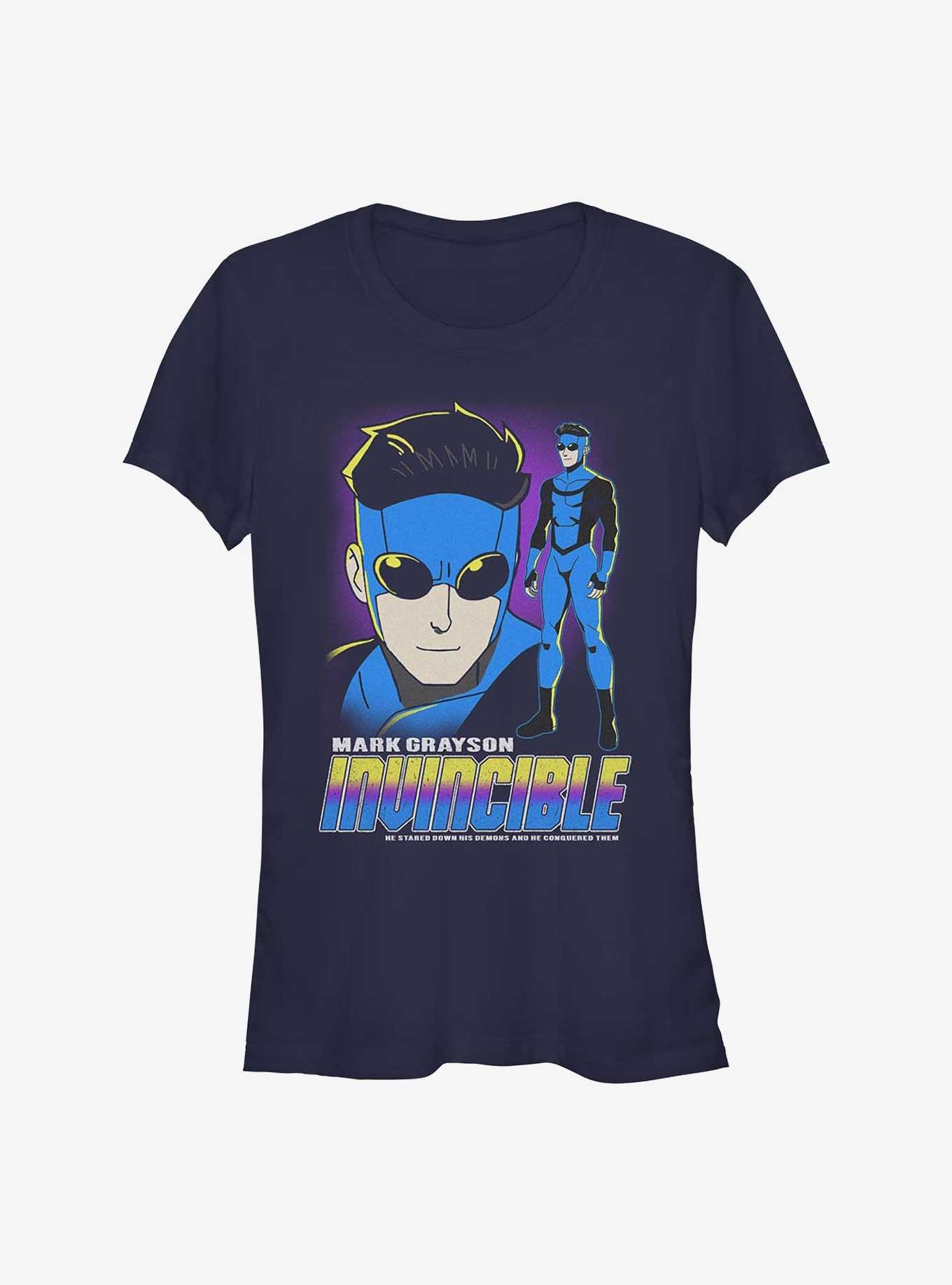 Invincible Mark Grayson Girls T-Shirt, NAVY, hi-res