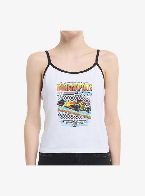 Indianapolis 500 Race Checker Girls Cami - WHITE | Hot Topic