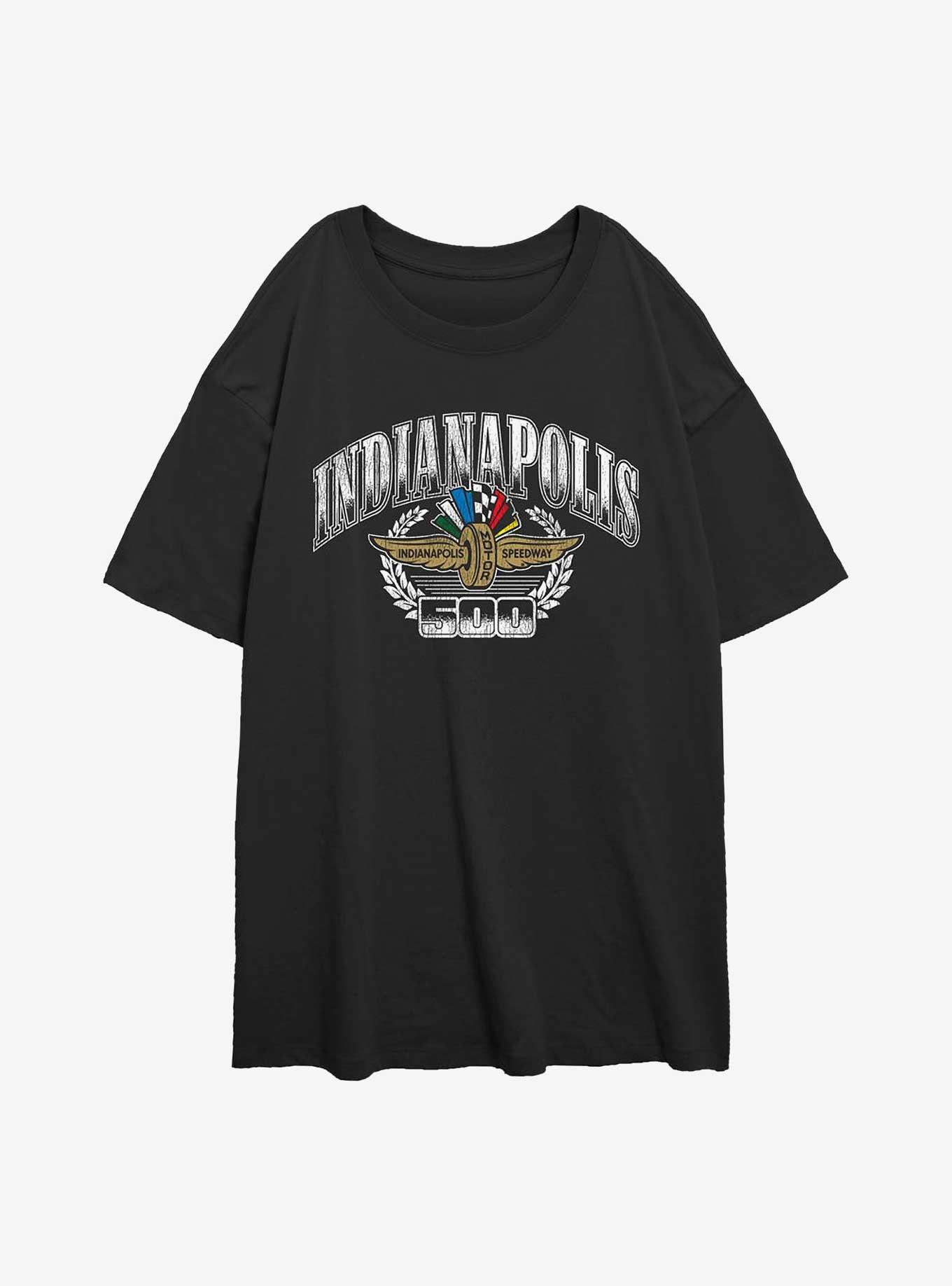 Indianapolis 500 Regal Crest Girls Oversized T-Shirt, BLACK, hi-res