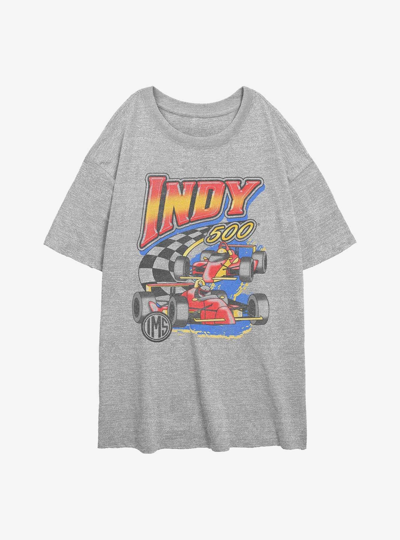 Indianapolis 500 Vinatge Racing Girls Oversized T-Shirt, , hi-res