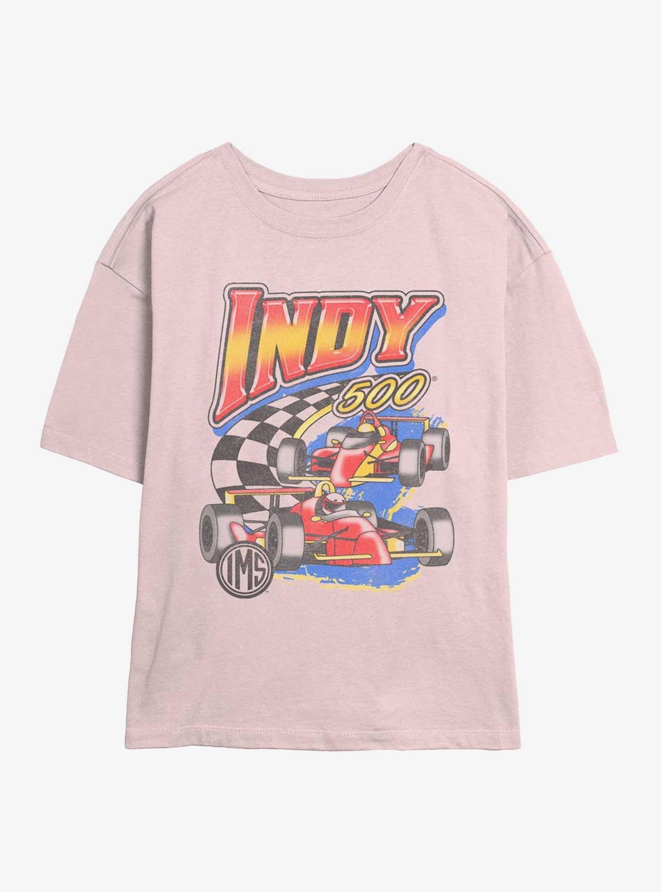Indianapolis 500 Vinatge Racing Girls Skimmer T-Shirt, BLUSH, hi-res