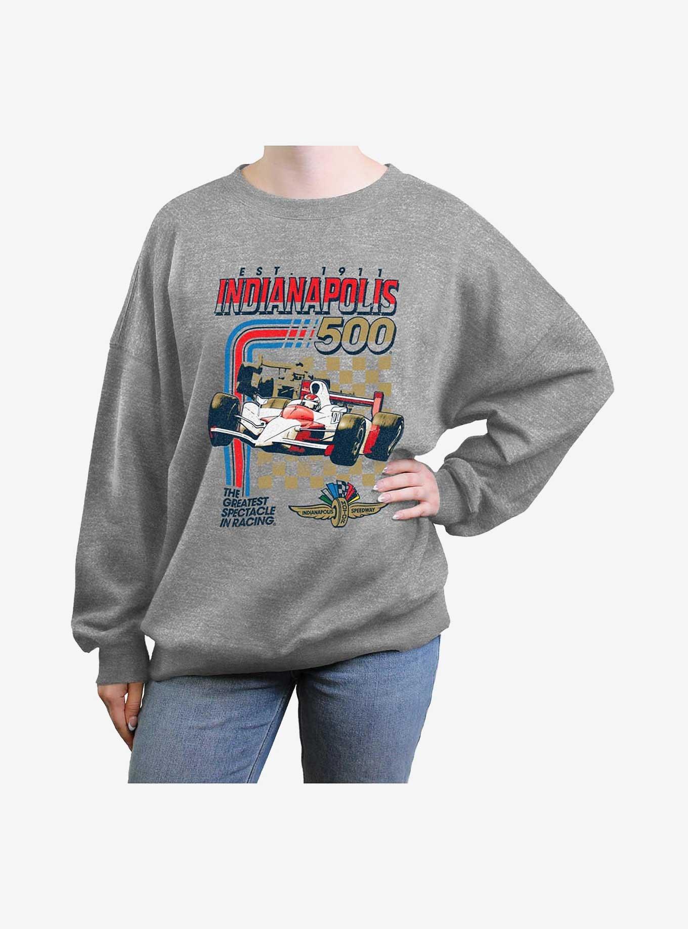 Indianapolis 500 Racing Stripes Girls Oversized Sweatshirt