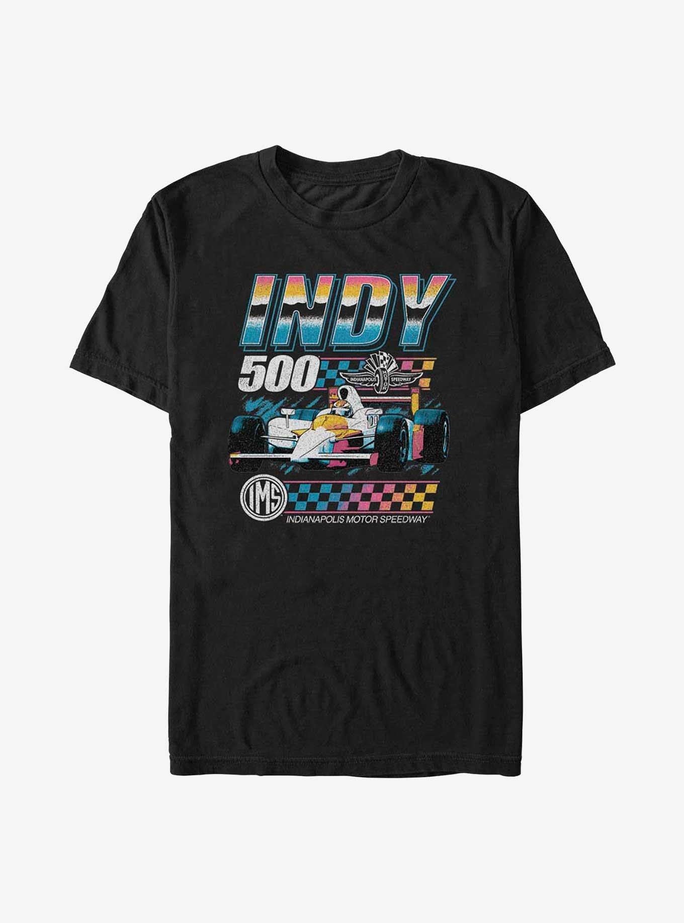 Indianapolis 500 Vintage Neon T-Shirt, BLACK, hi-res